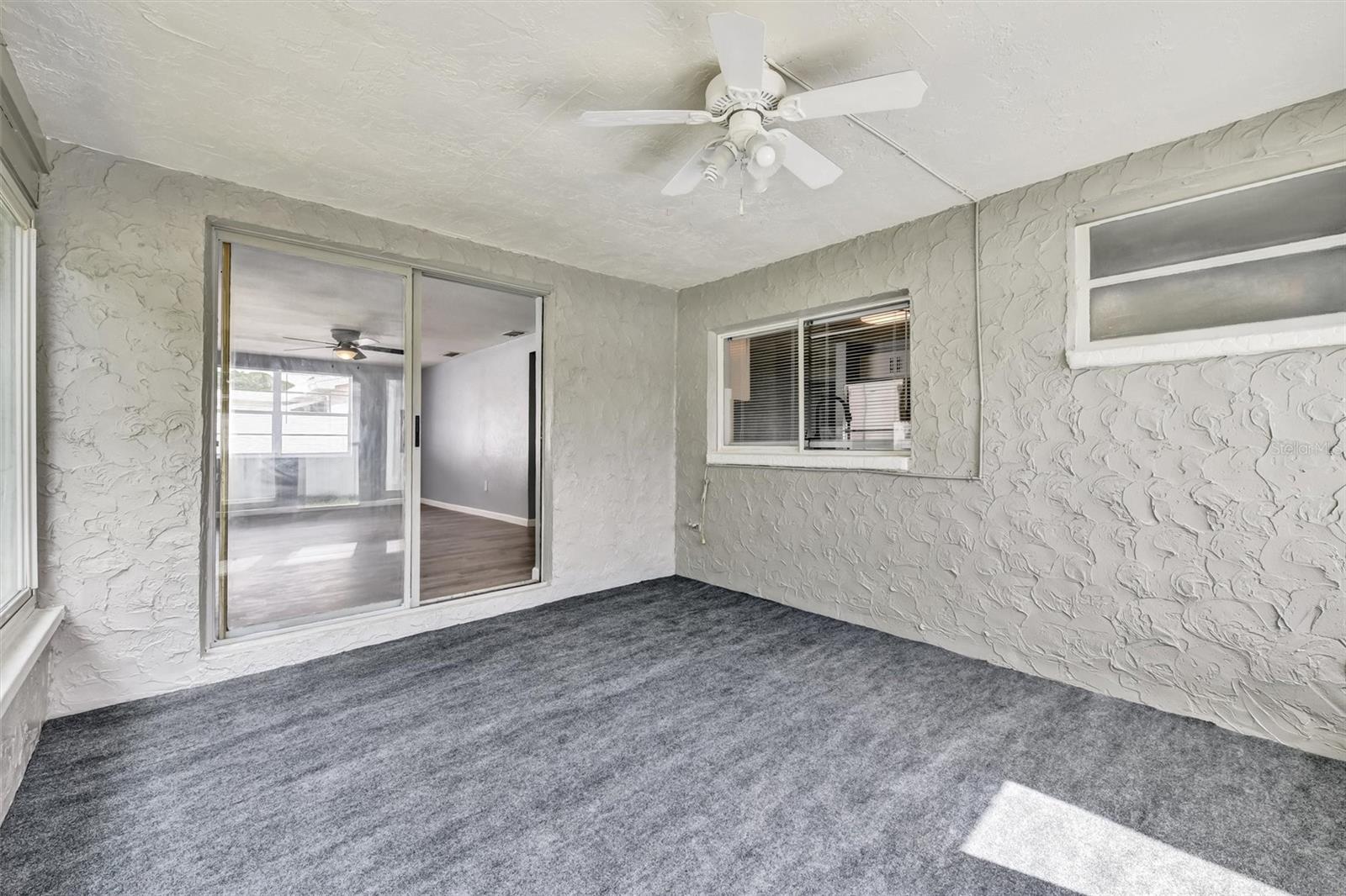 Enclosed back patio