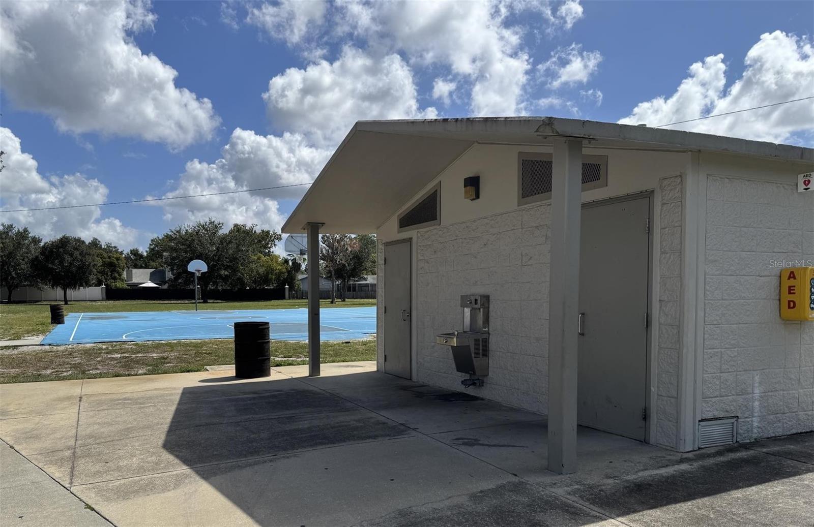 Community Restrooms and Basketball Court
