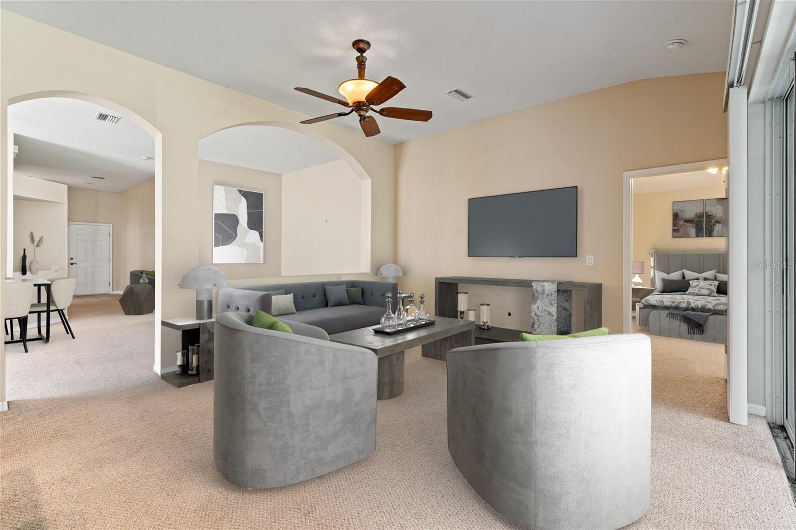 Staged Family Room