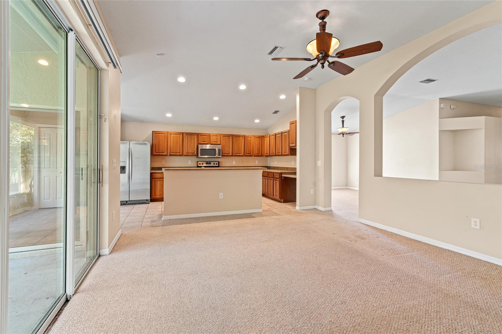 Family Room looking at Kitchen