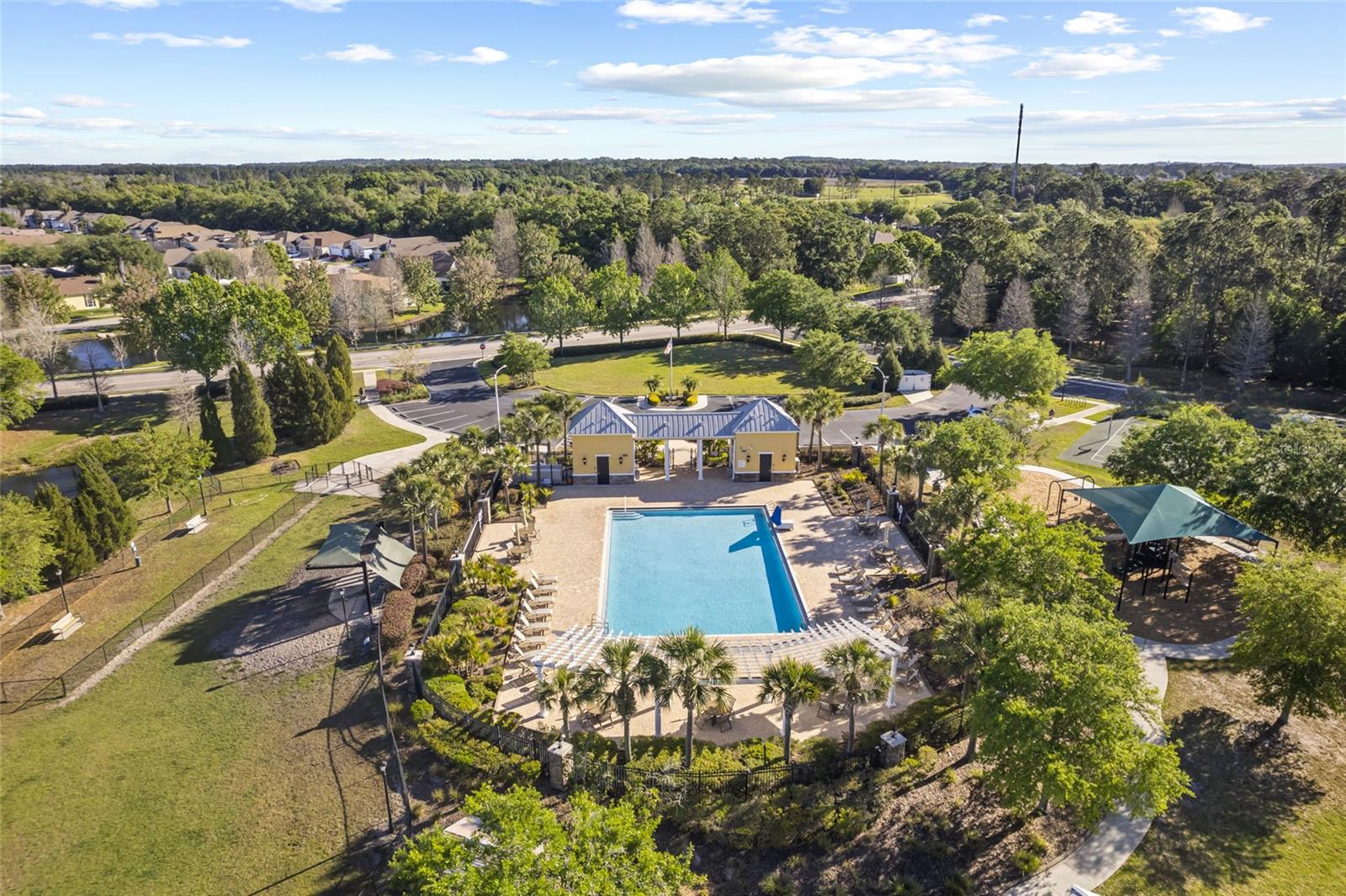 Community Pool and Playground Area