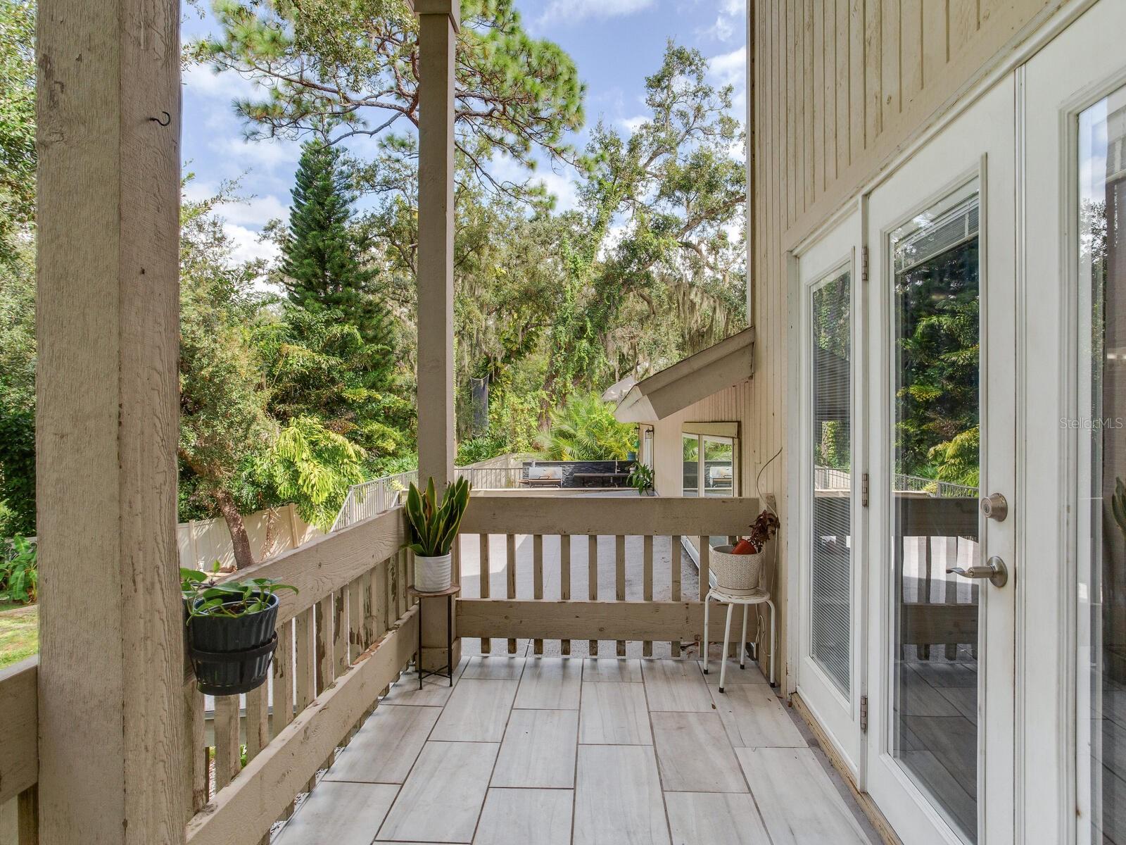 Primary bedroom balcony