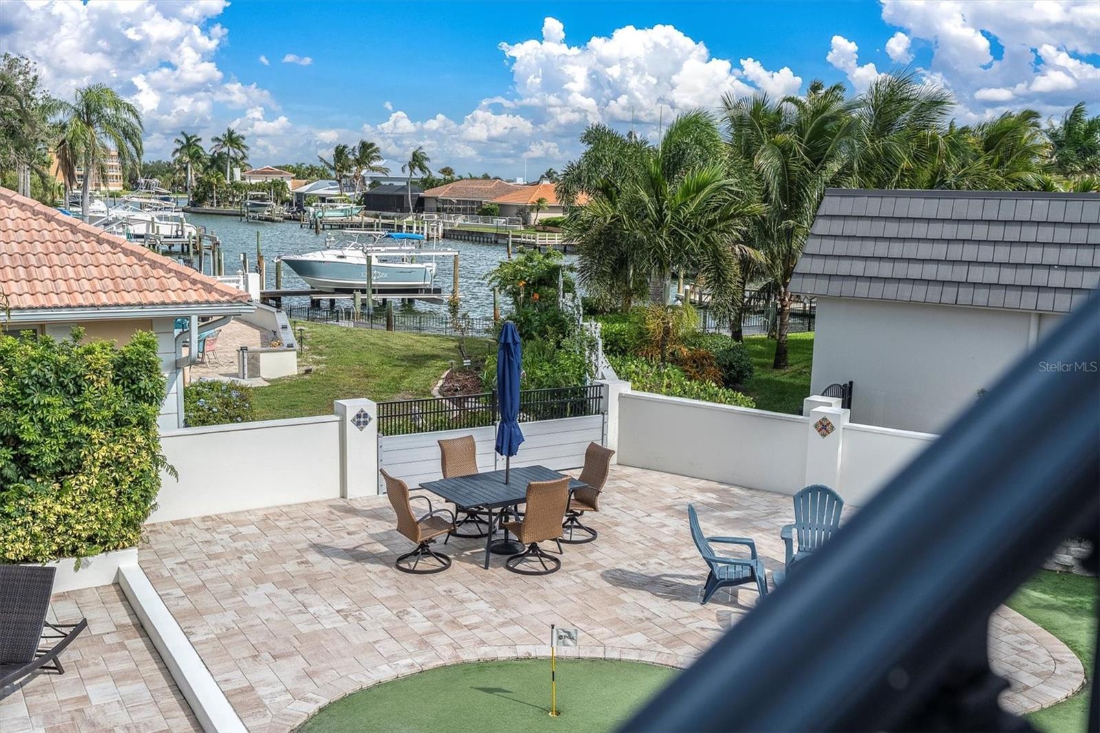 Overlooking back yard