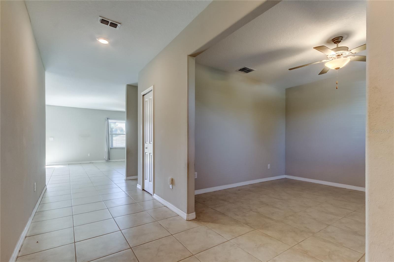 foyer with Den/Office/Study to right