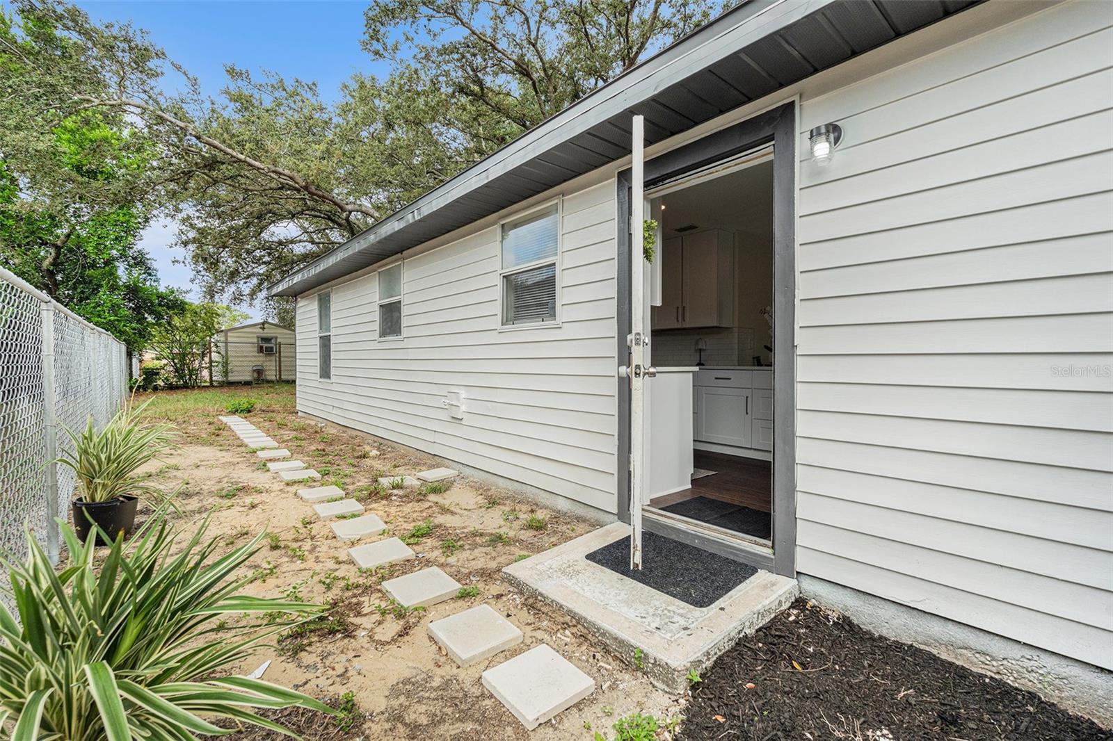Side access to the backyard