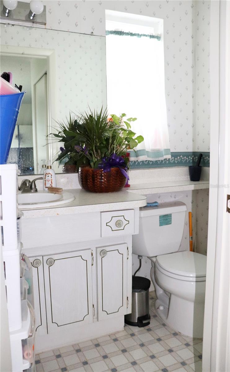 Half bath off foyer
