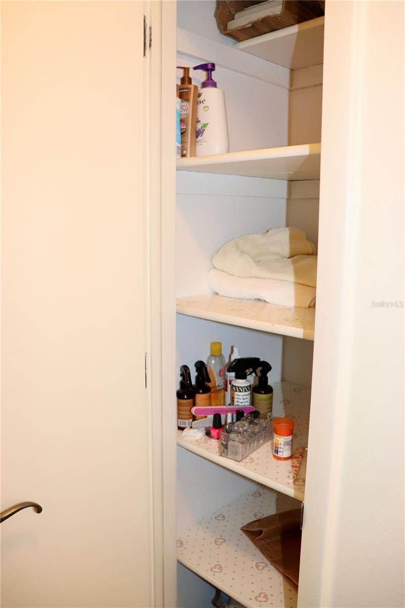 Hall linen closet