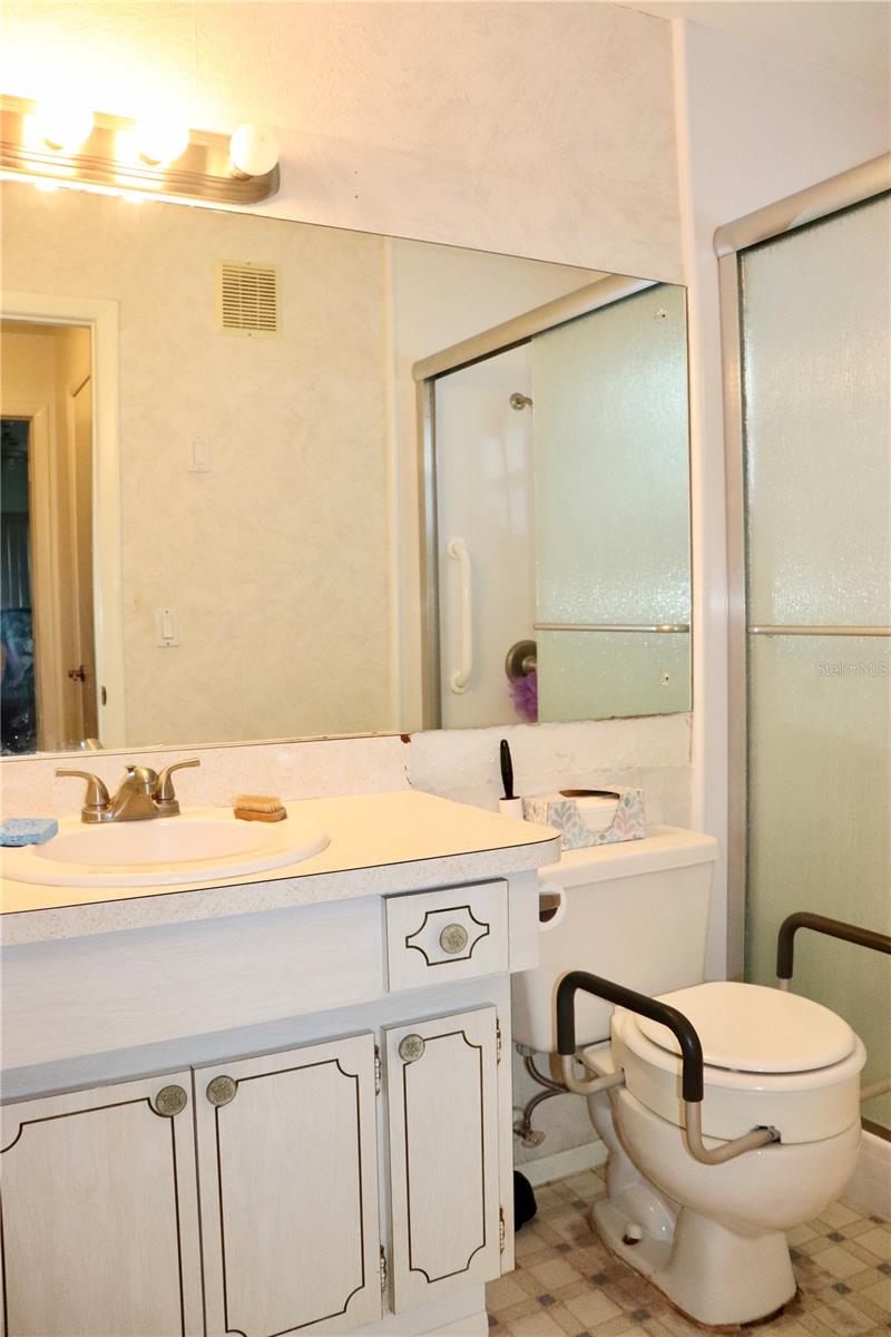 Full bath with step in shower