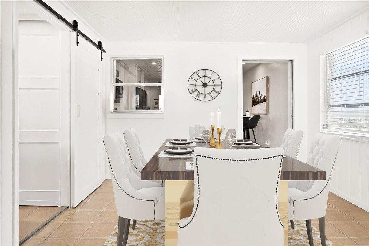 Virtually Staged Dining Room