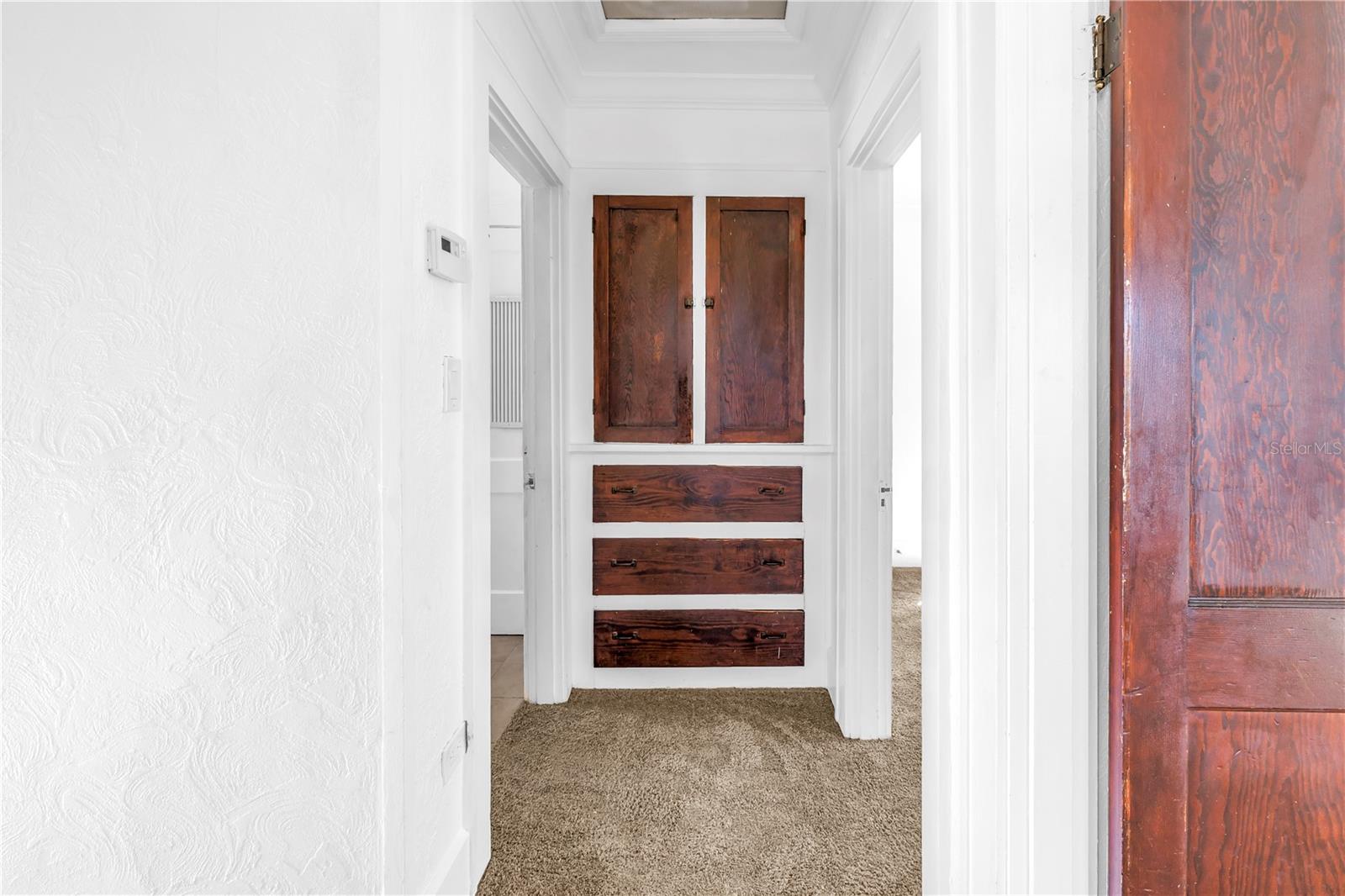 ORIGINAL Built-in linen closet.
