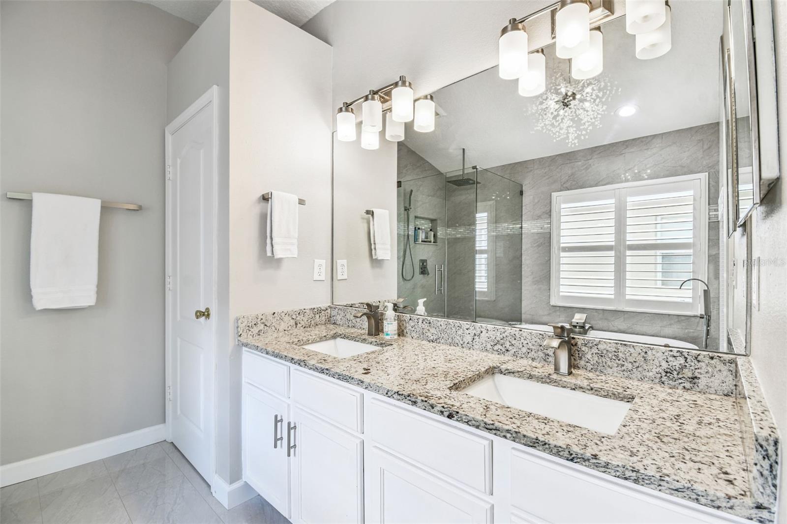 Primary Bath- Double vanity with water closet