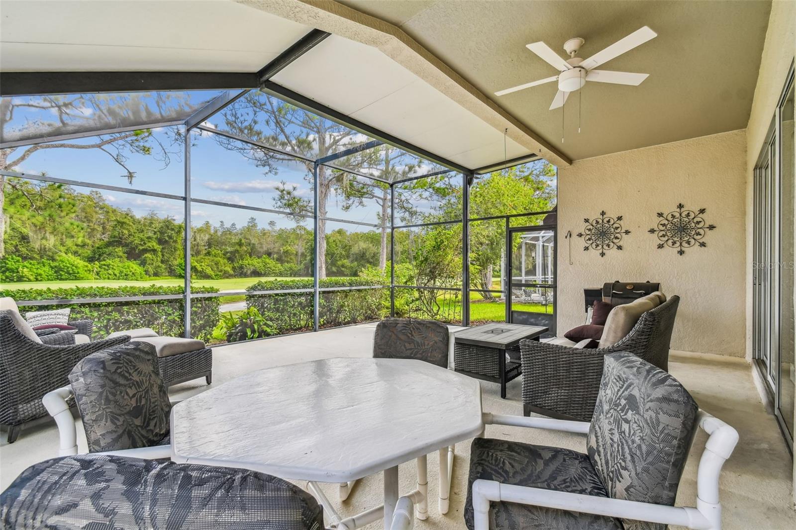 Golf course and forest view from rear lanai