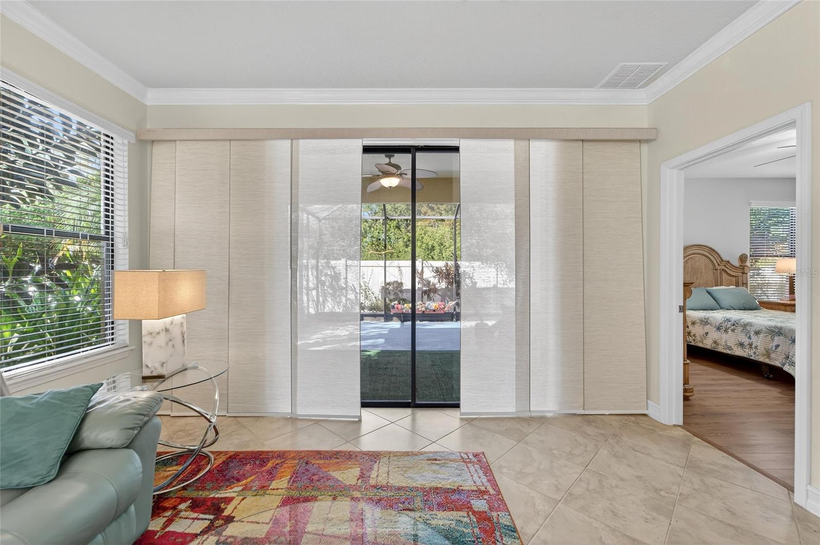 Sliding Doors to Private Screened Lanai