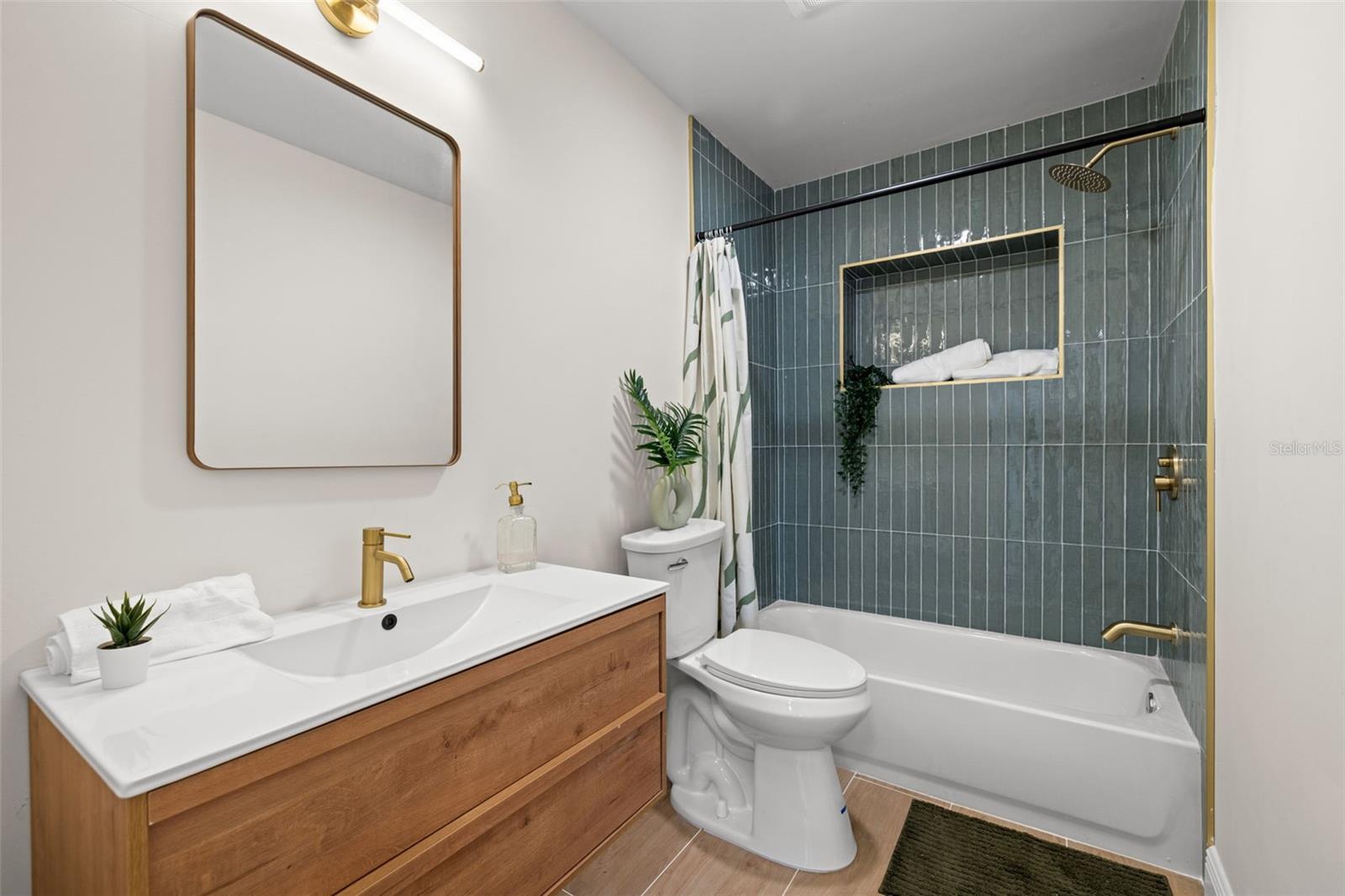 hallway guest bathroom