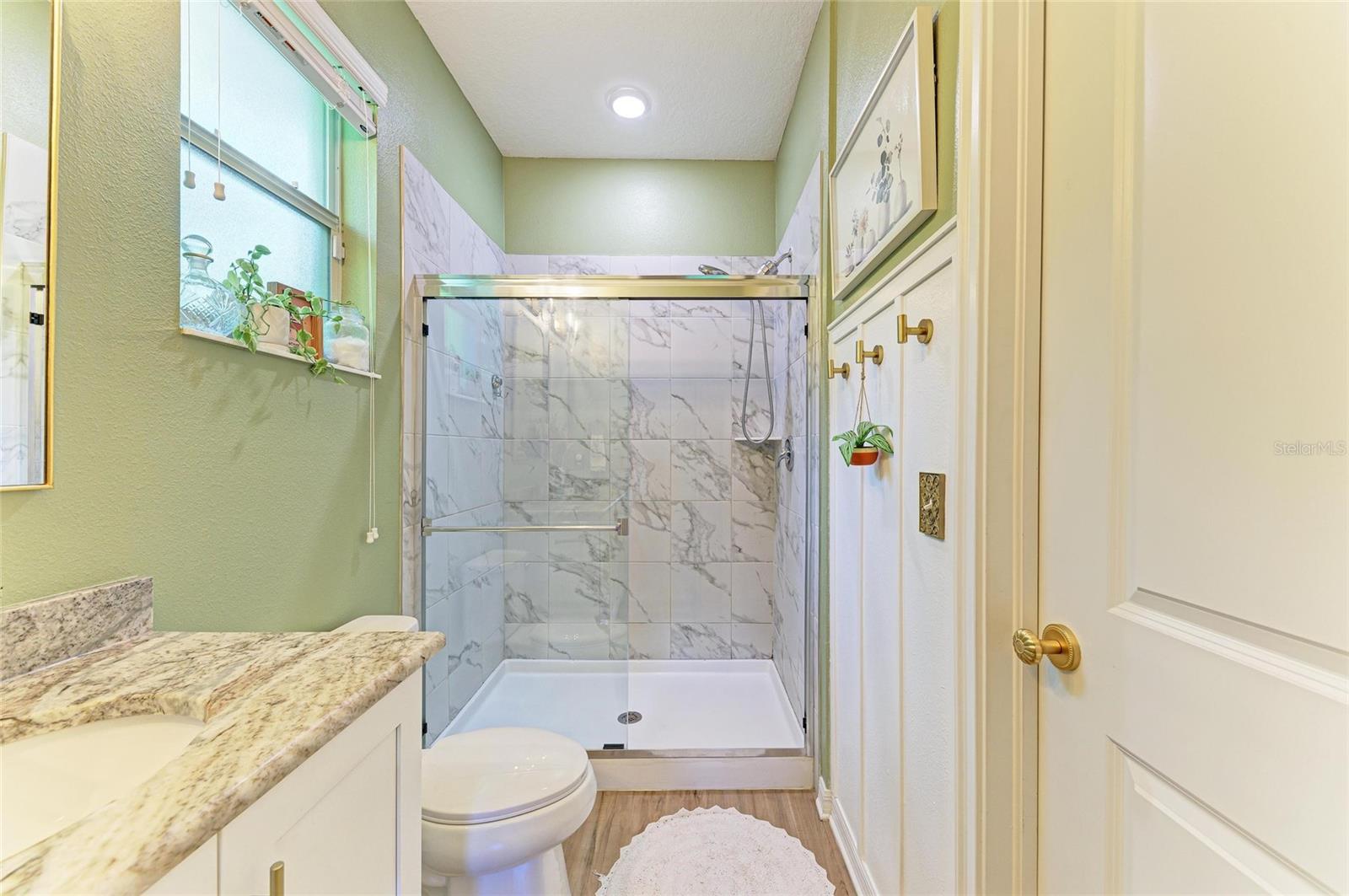 Large walk in shower