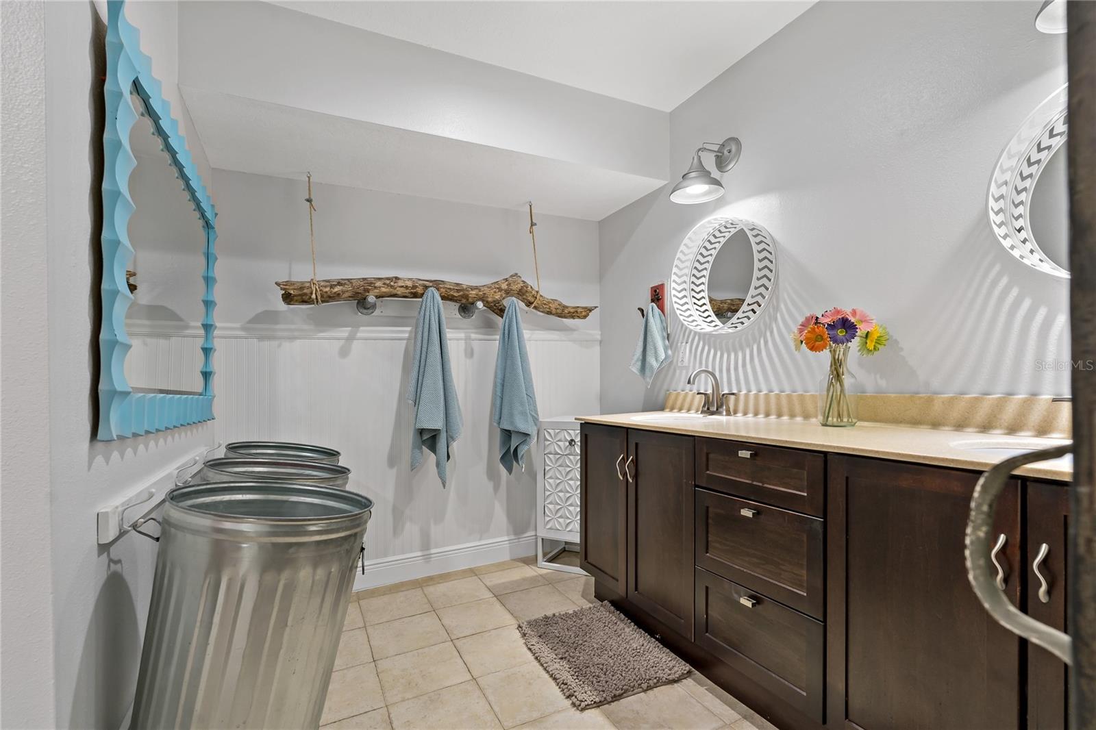 DOUBLE VANITY IN PRIMARY BATHROOM