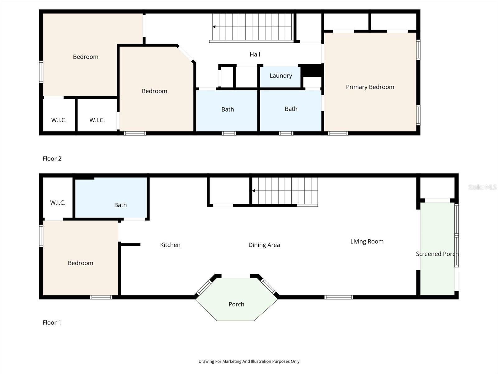 1612 SQ FT - 4 Beds | 3 Full Baths