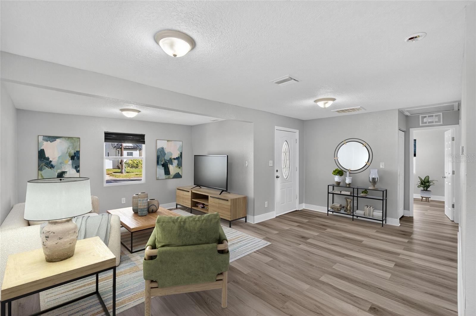 VIRTUALLY STAGED Living Room