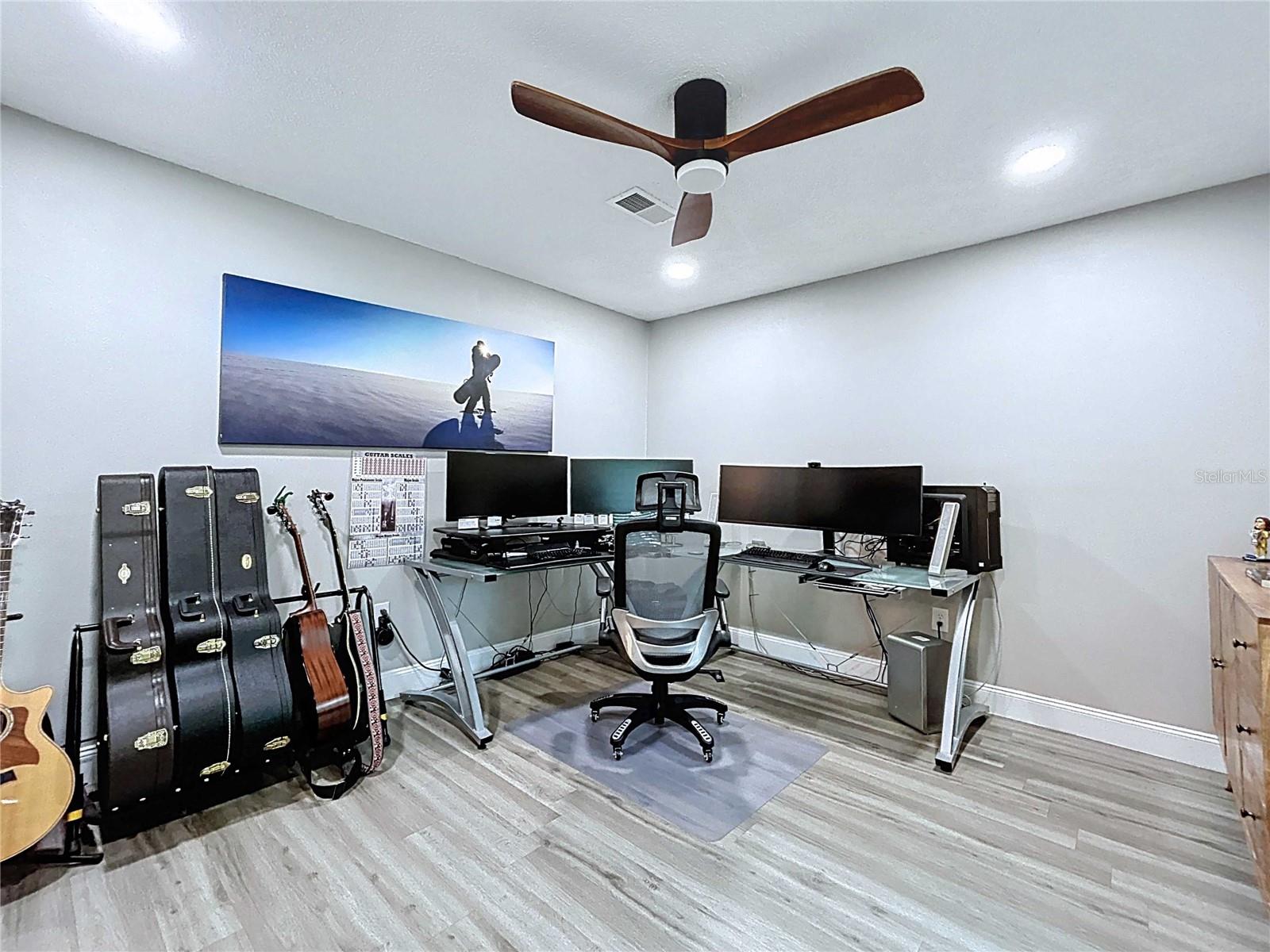 Office/Den with French Doors