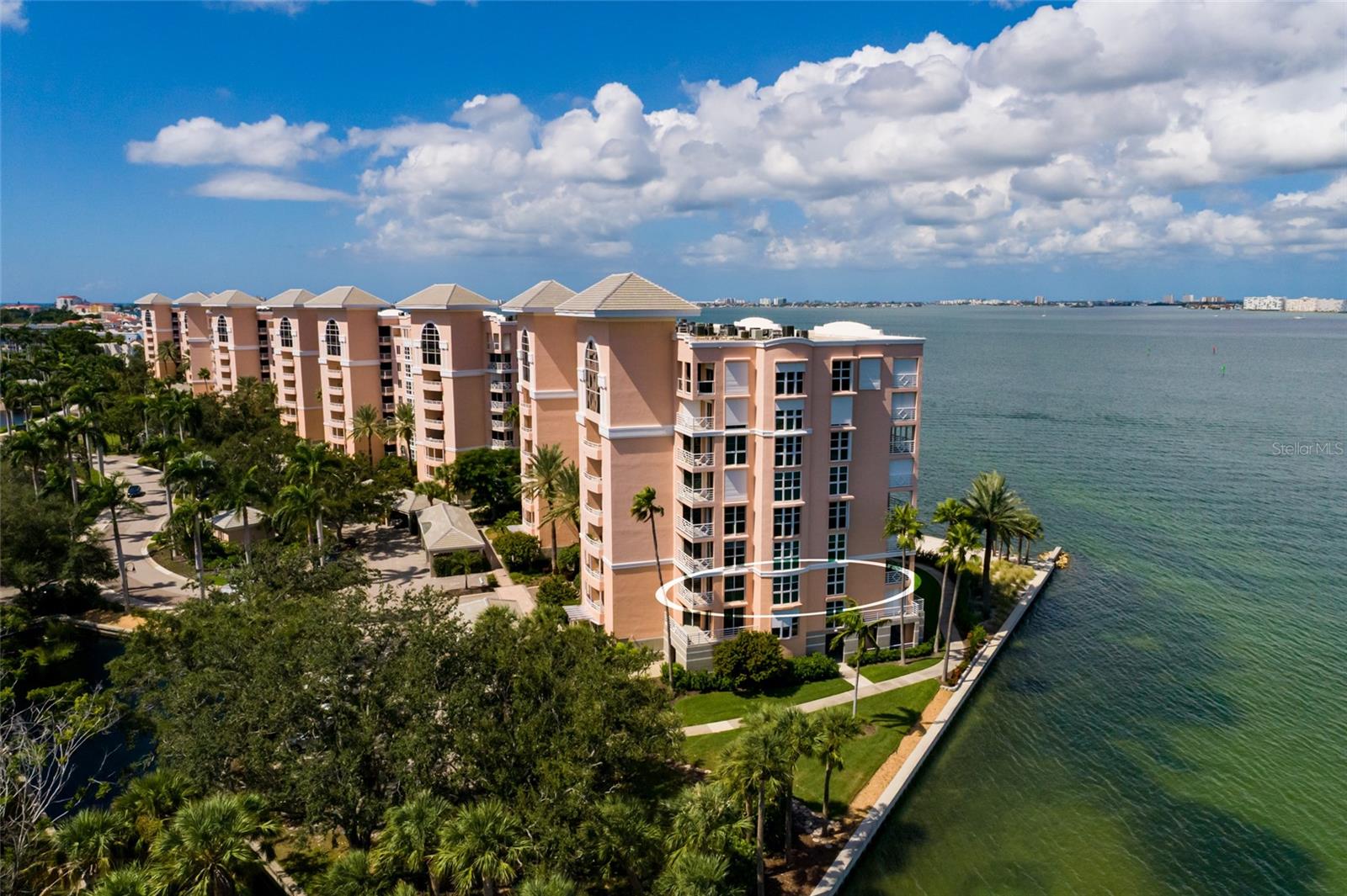 #205 corner unit is surrounded with 2023 Hurricane Impact windows & sliders.