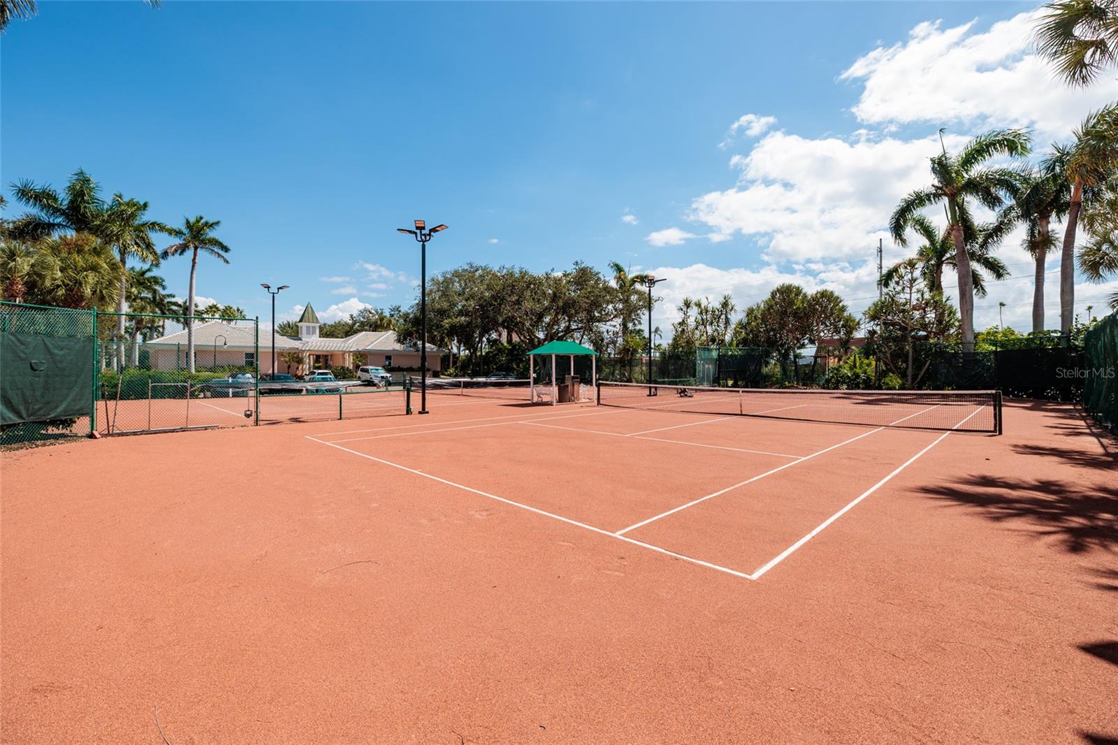 Newly resurfaced Har-clay tennis Courts.