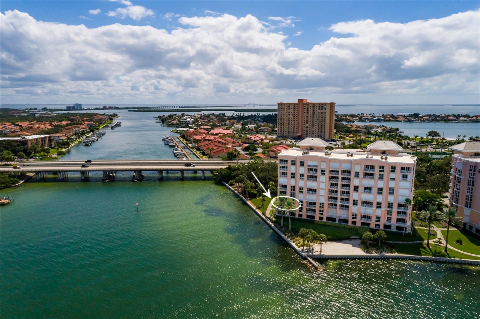 Intracoastal waterway coming into Boca Ciega Bay. Many beautiful boats come through here. Minimum wake zone.