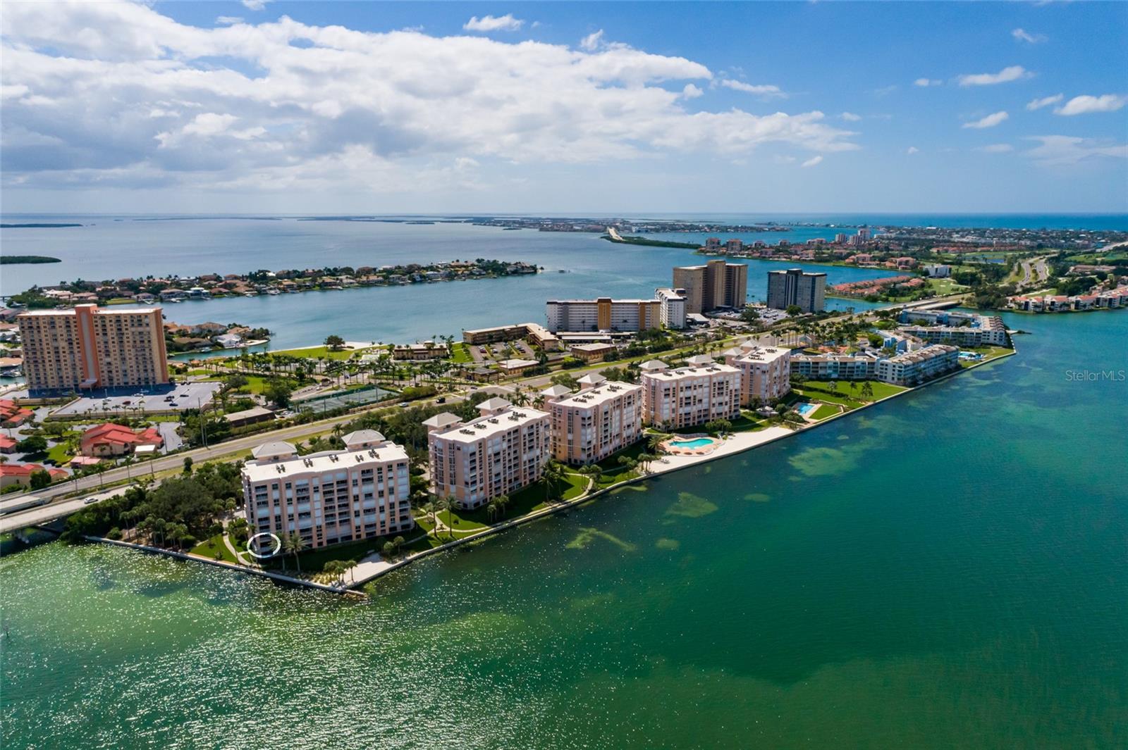 Unit 205, Windley bldg at Bacopa Bay on the Pinellas Bay to St Pete Beach.