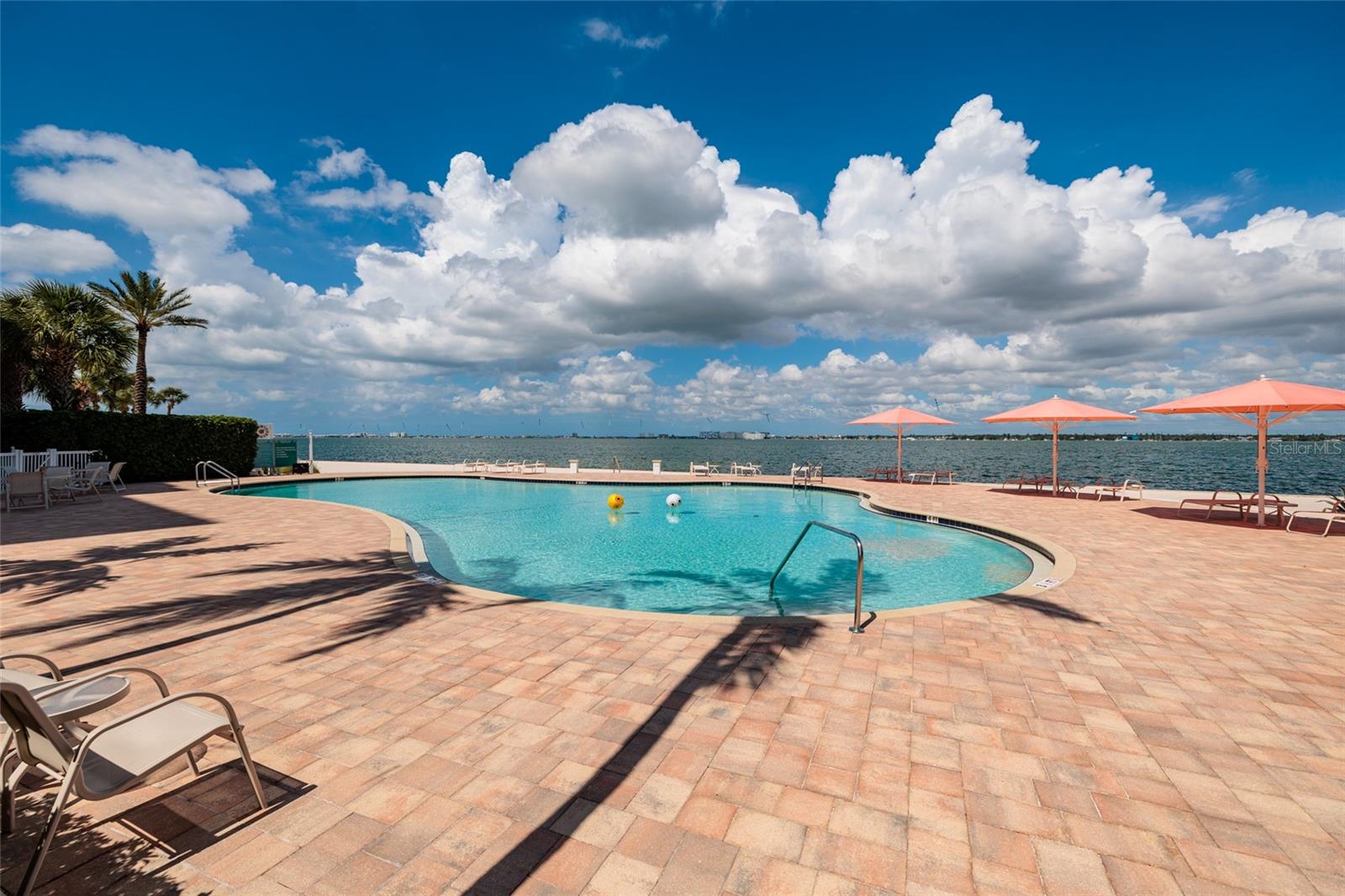 Pool w/panoramic views of Boca Ciega Bay, St Pete Beach, Gulfport & South Pasadena.