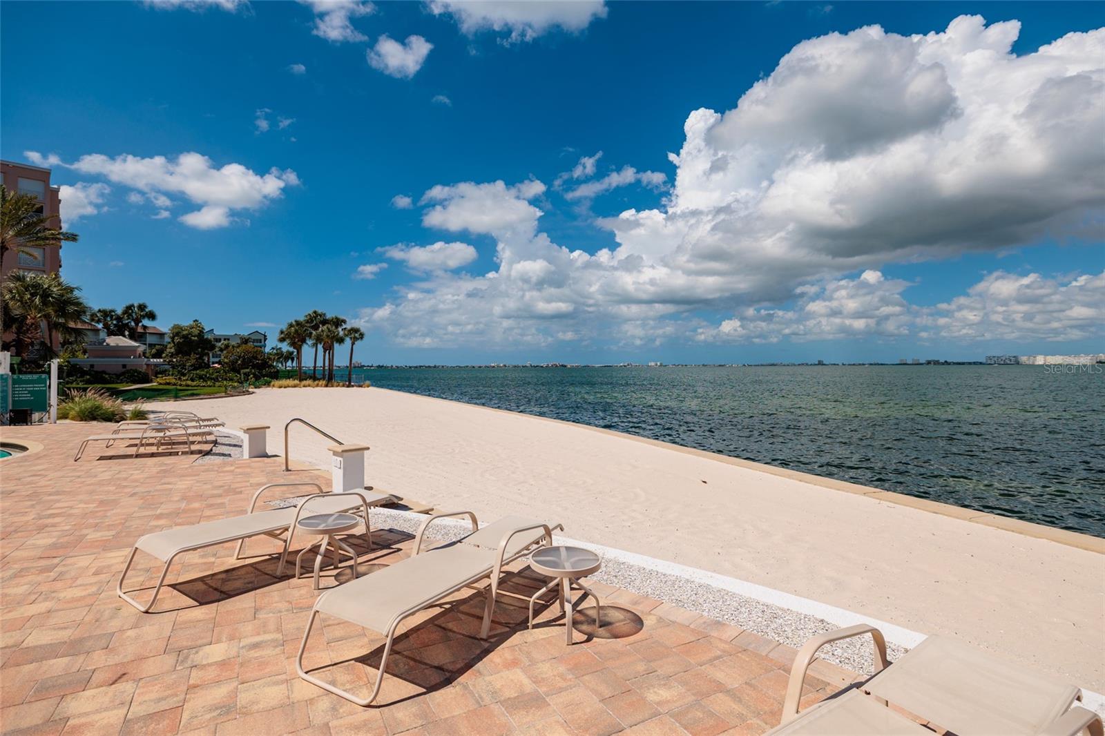 Bacopa Bay beach just off the pool deck.