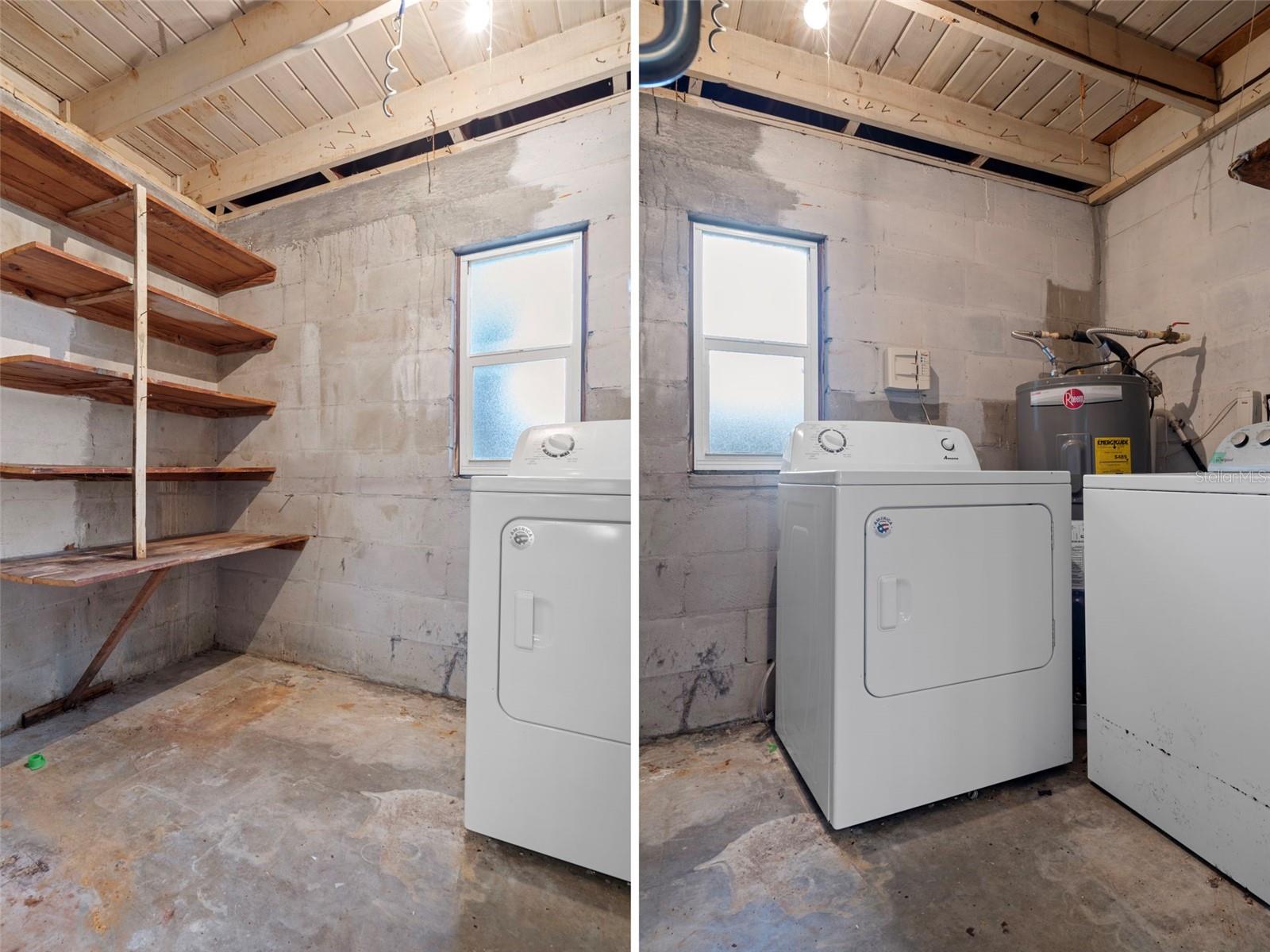 Utility Room In Covered Carport