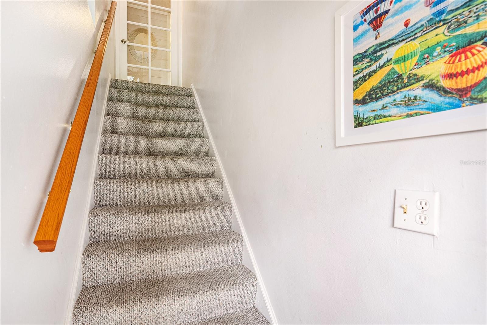 Entry Staircase with Bike/Kayak Pulley system for convenient storage