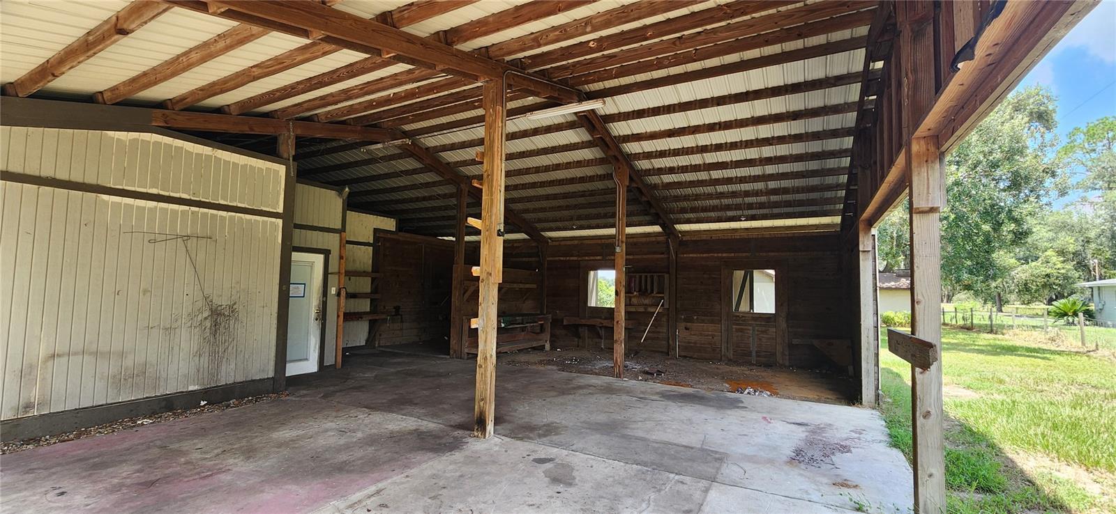 Carport/Patio area of "in-law cottage"