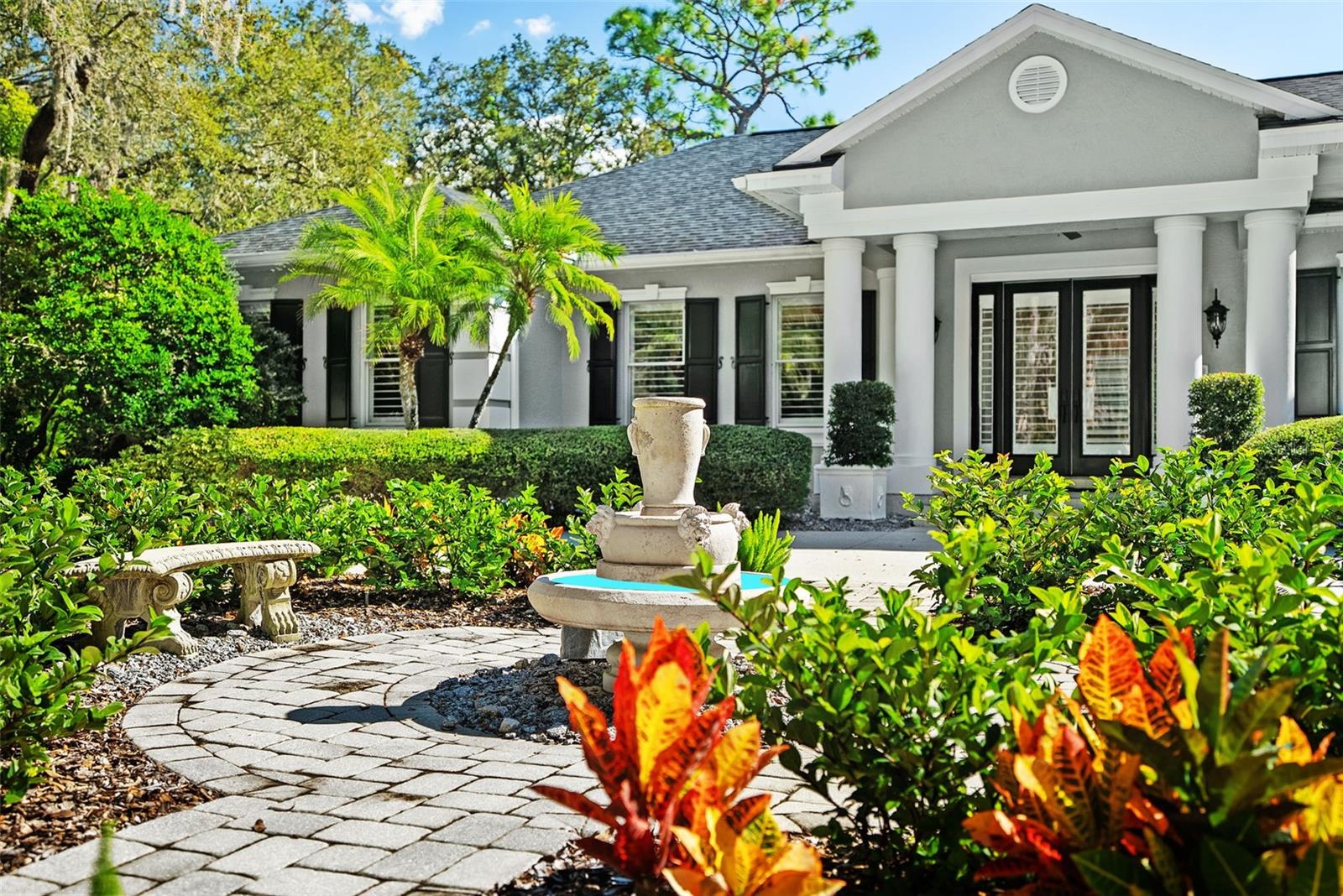 Front Exterior fountain