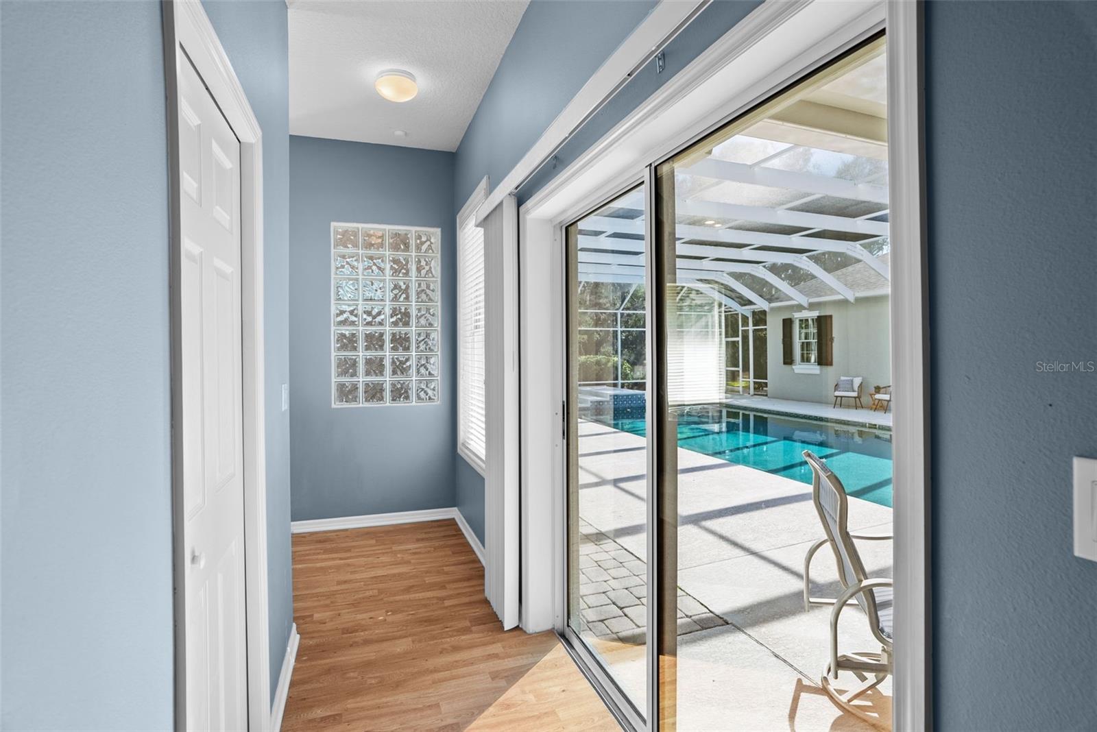 Hallway in Primary Suite leading to bathroom