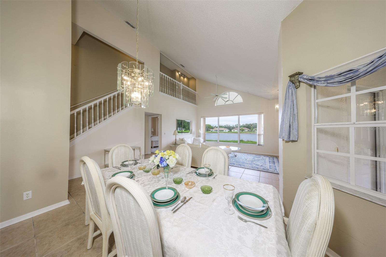 Dining area looking out into Living Room