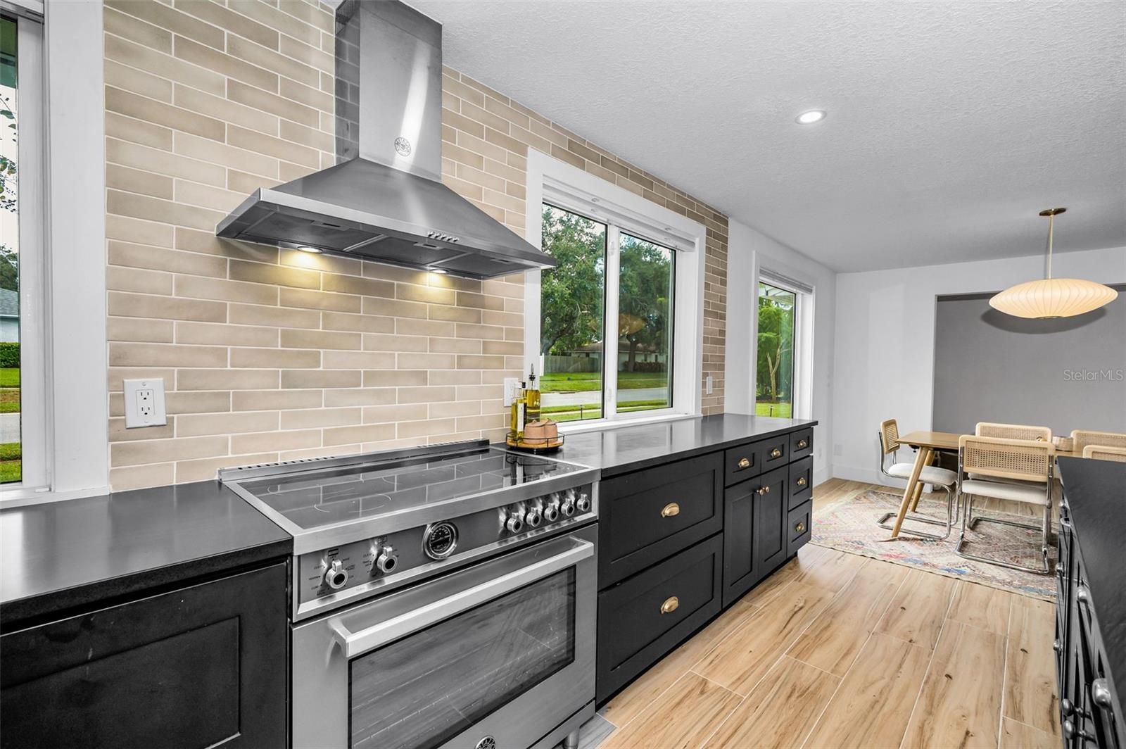 Bertazzoni Induction Range with Exhaust Hood