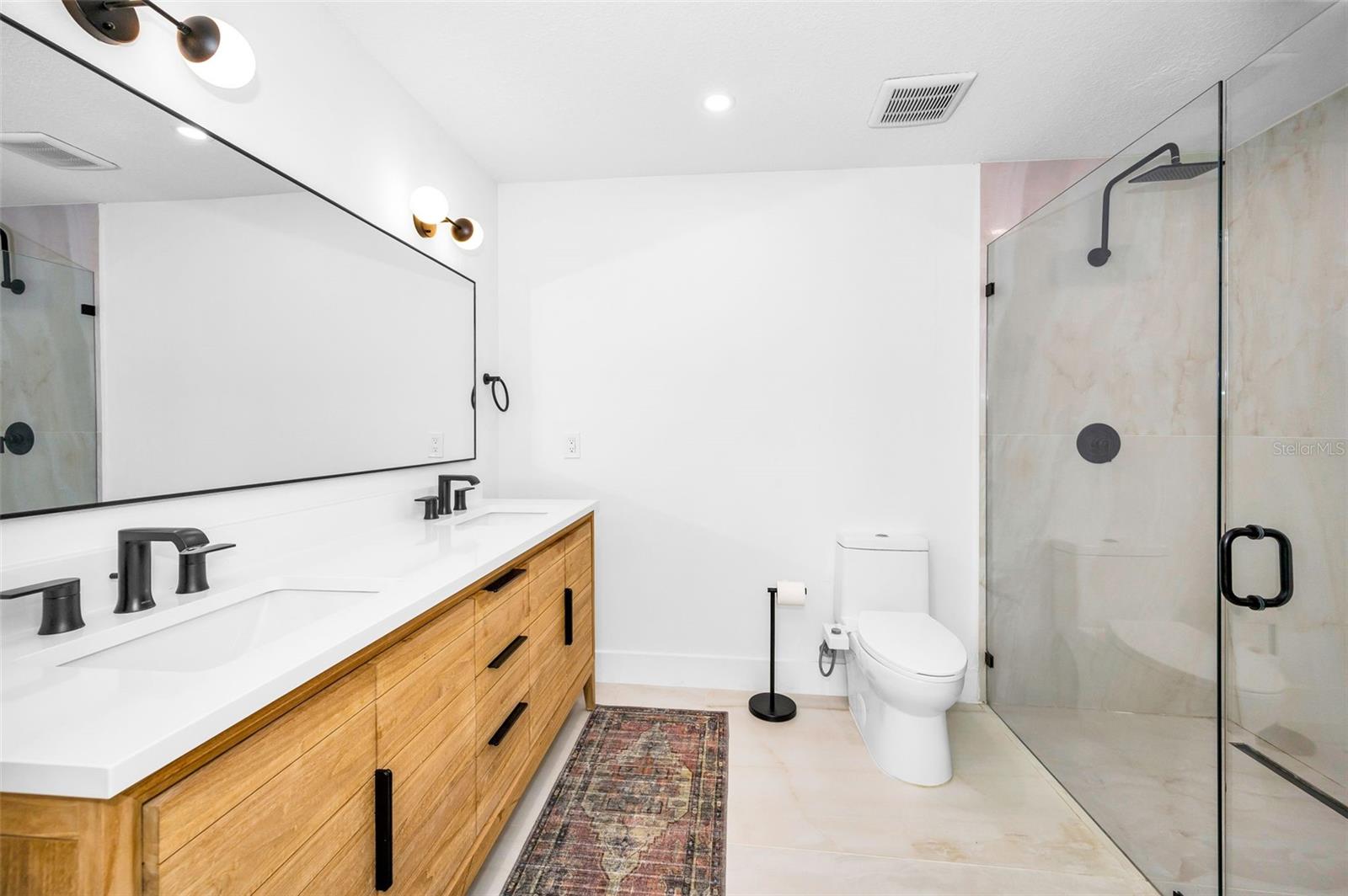 Primary Bath with Double Vanity