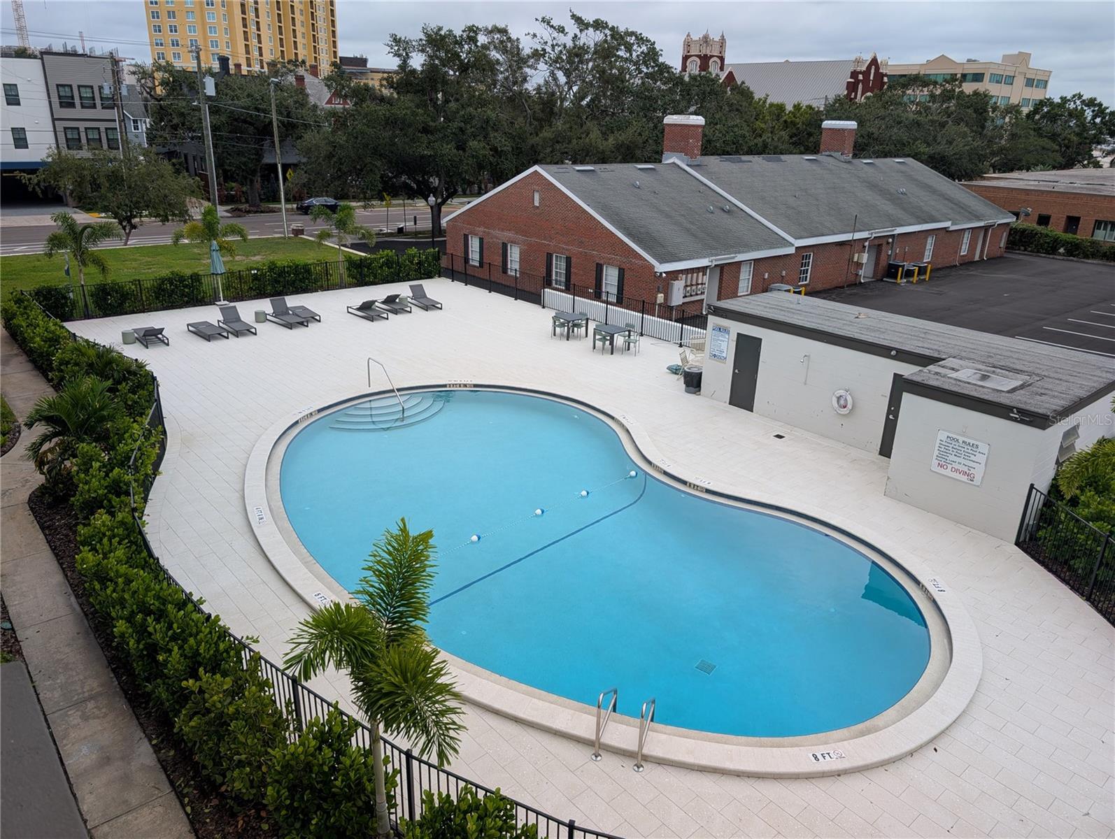 Pool view from Balcony