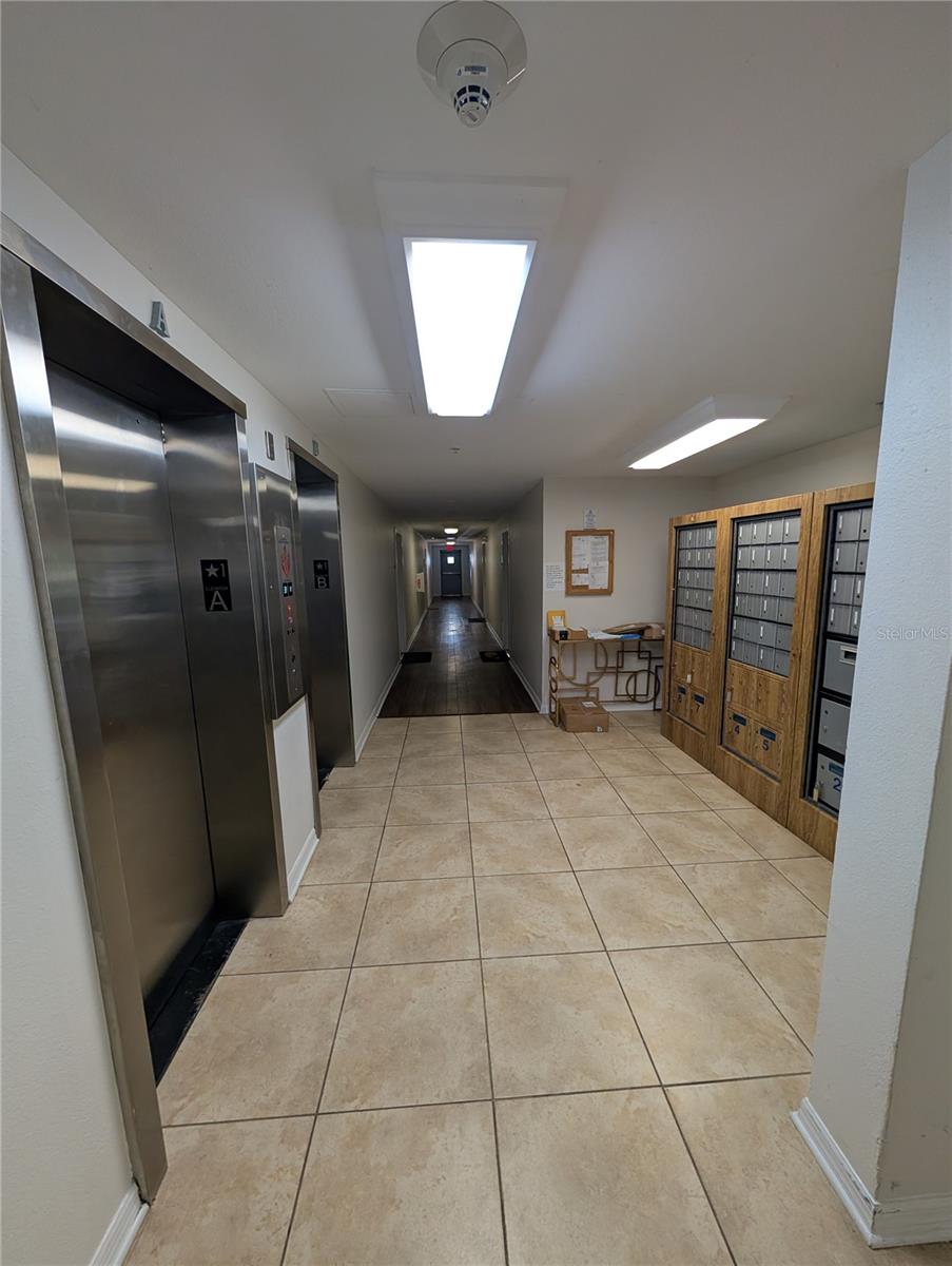 Elevator Lobby and Mailboxes