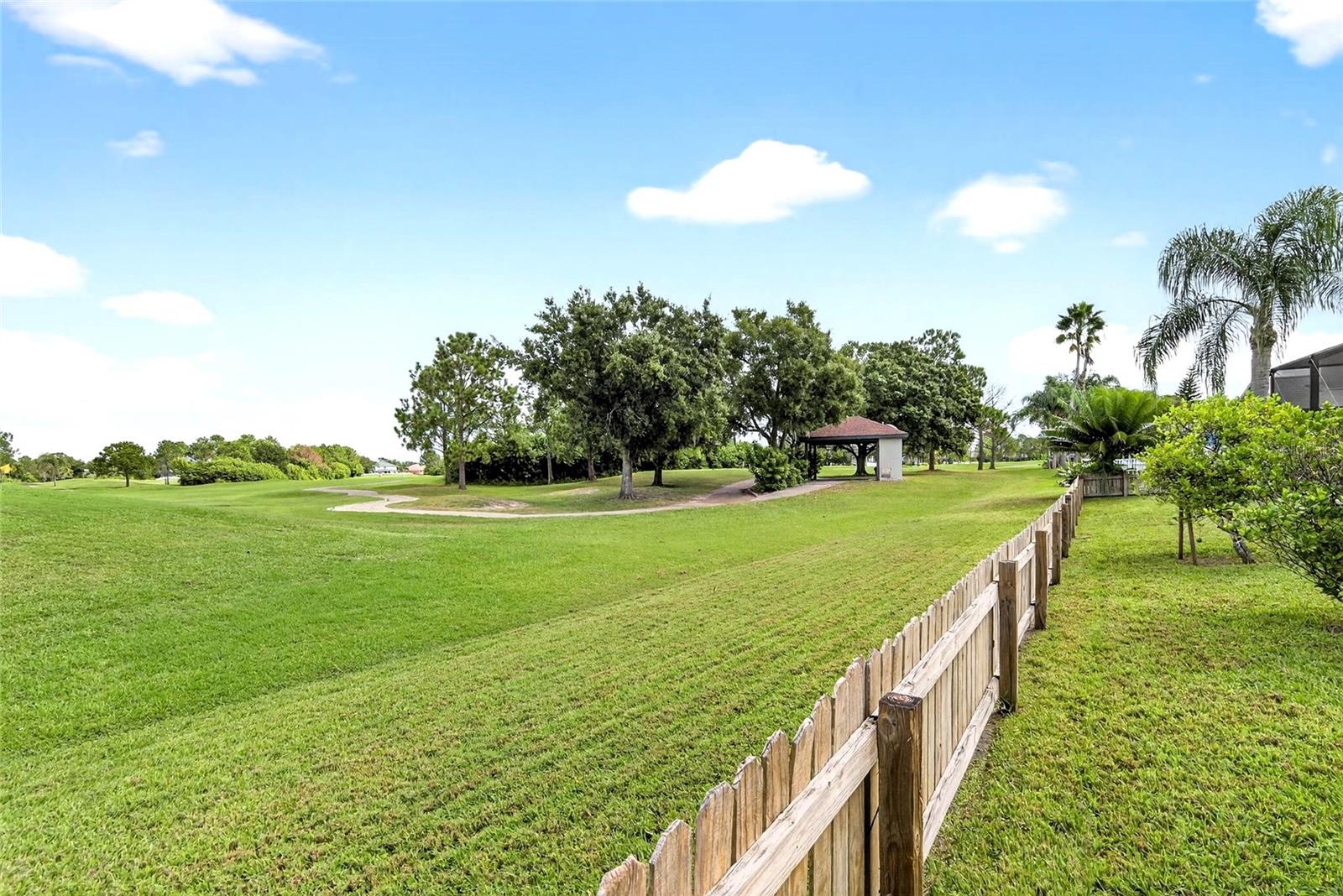Views of the 14th green
