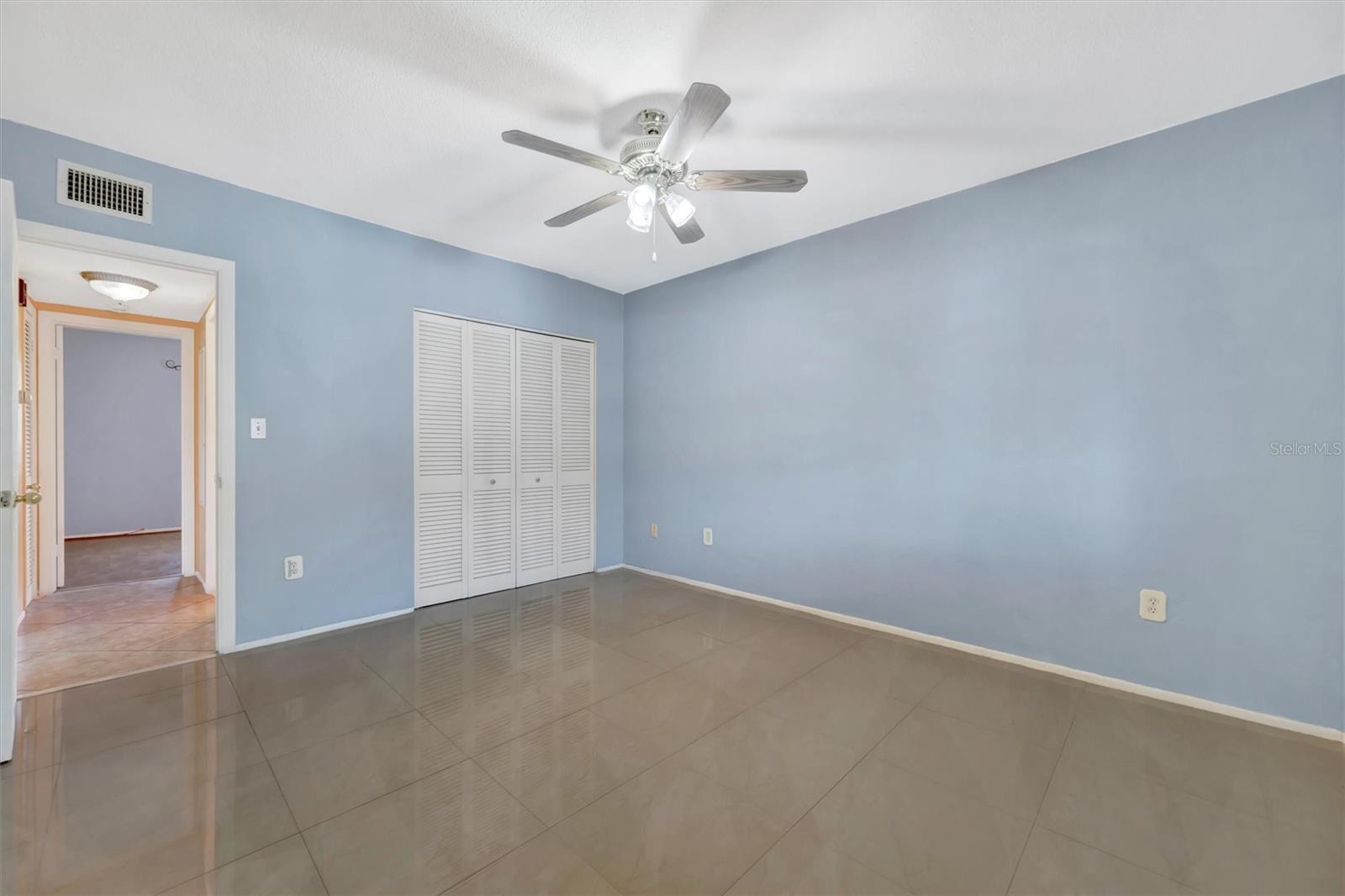 The Master Bedroom with Double closet