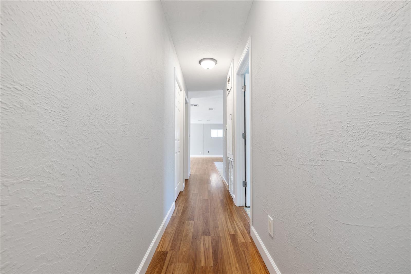 Hallway leading to bedrooms