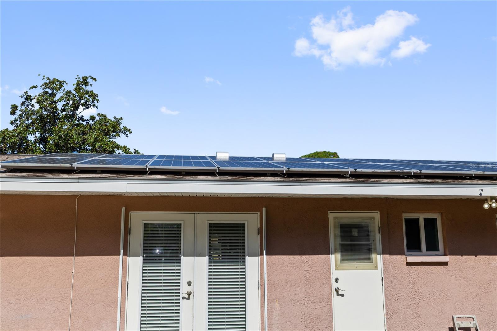 Solar Panels on rear of home not visible from street.