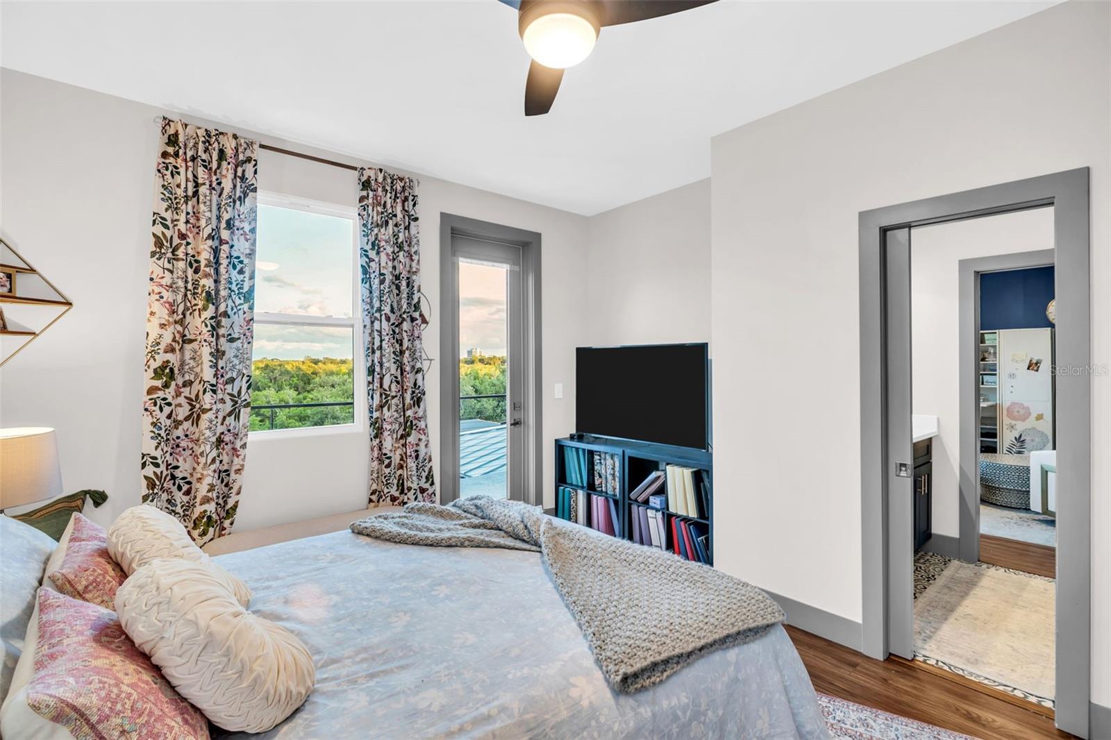 Bedroom #4 - shared walkout balcony with Jack & Jill bathroom.