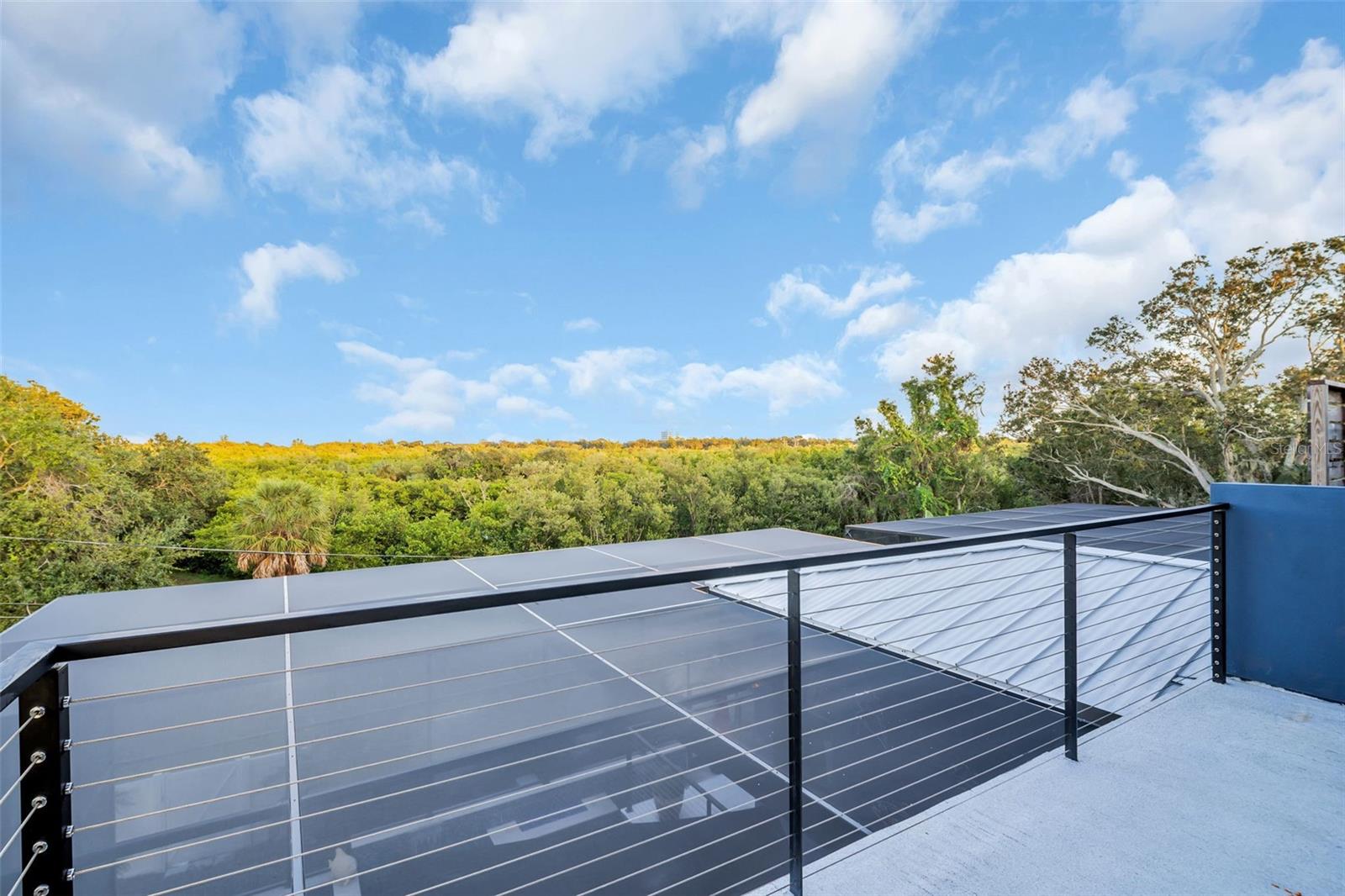 View from balcony of bedrooms 3 & 4.