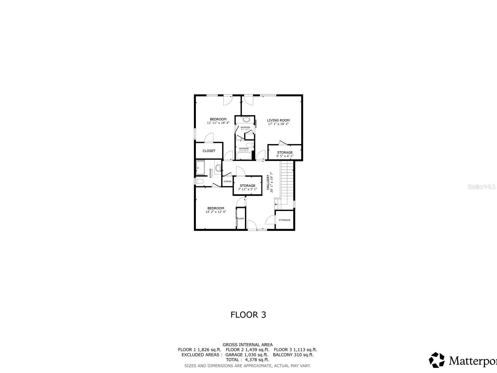 Bedrooms 2, 3, & 4
