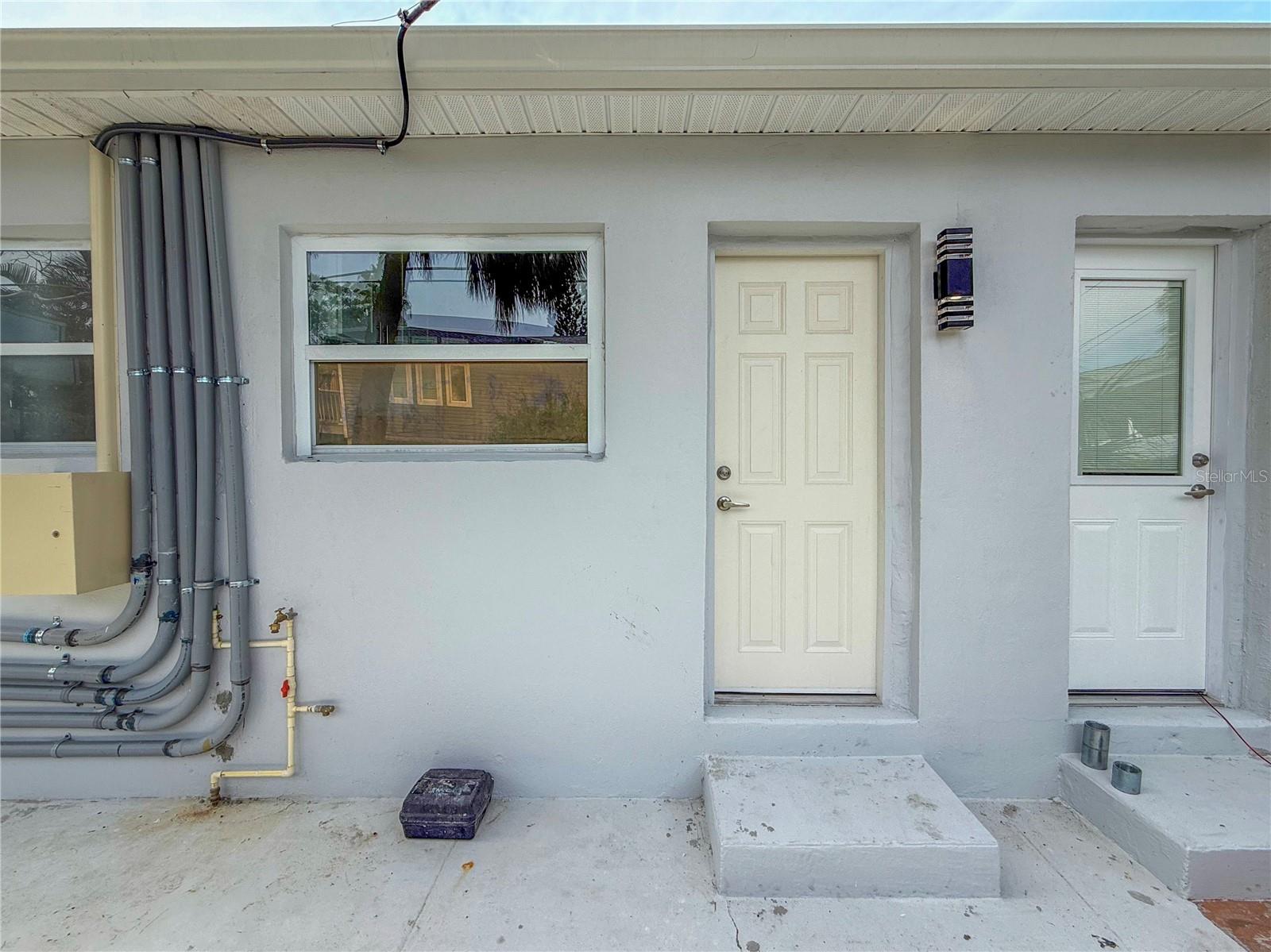 Rear entrance