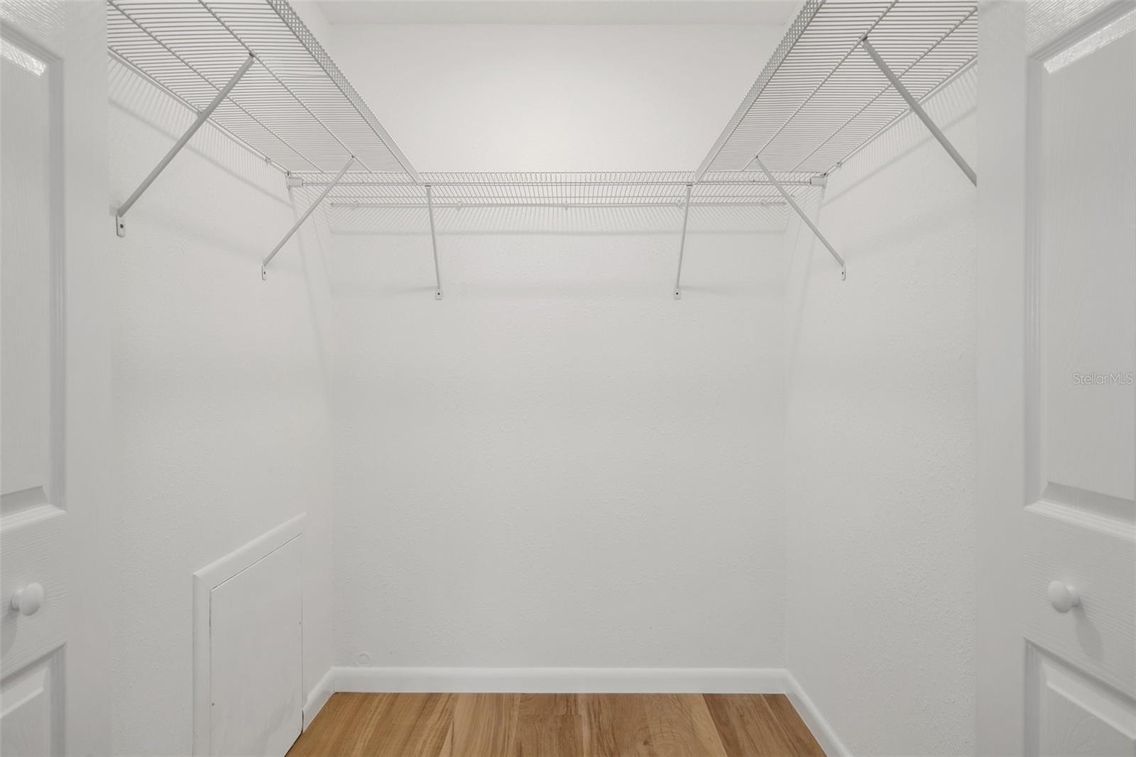 Double Primary Suite walk-in closet