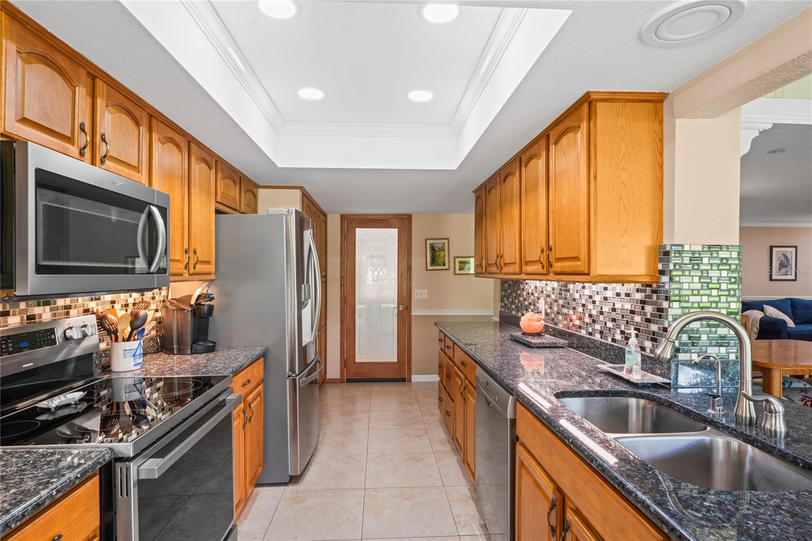 Kitchen into laundry door