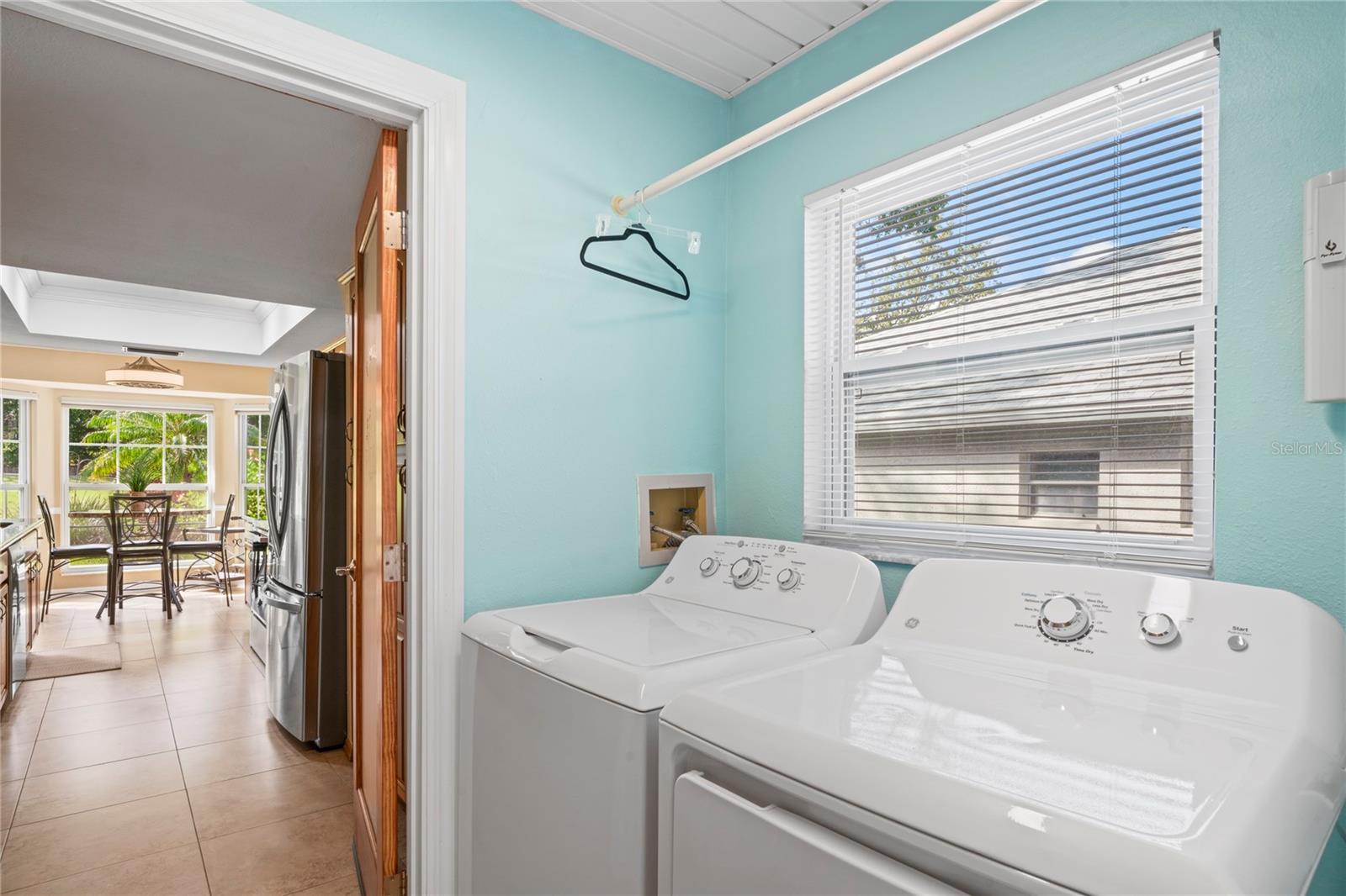 Laundry into garage